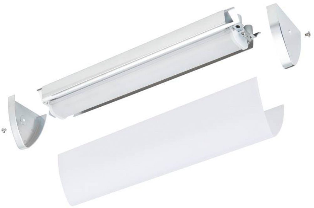 EGLO LED Wandleuchte GITA 2 Wandlampe, Chrom, weiß, IP44, Spiegelleuchte, Badezimmerlampe, LED fest integriert, Warmweiß, Feuchtraumleuchte, Badezimmer, elegant, minimalitisch