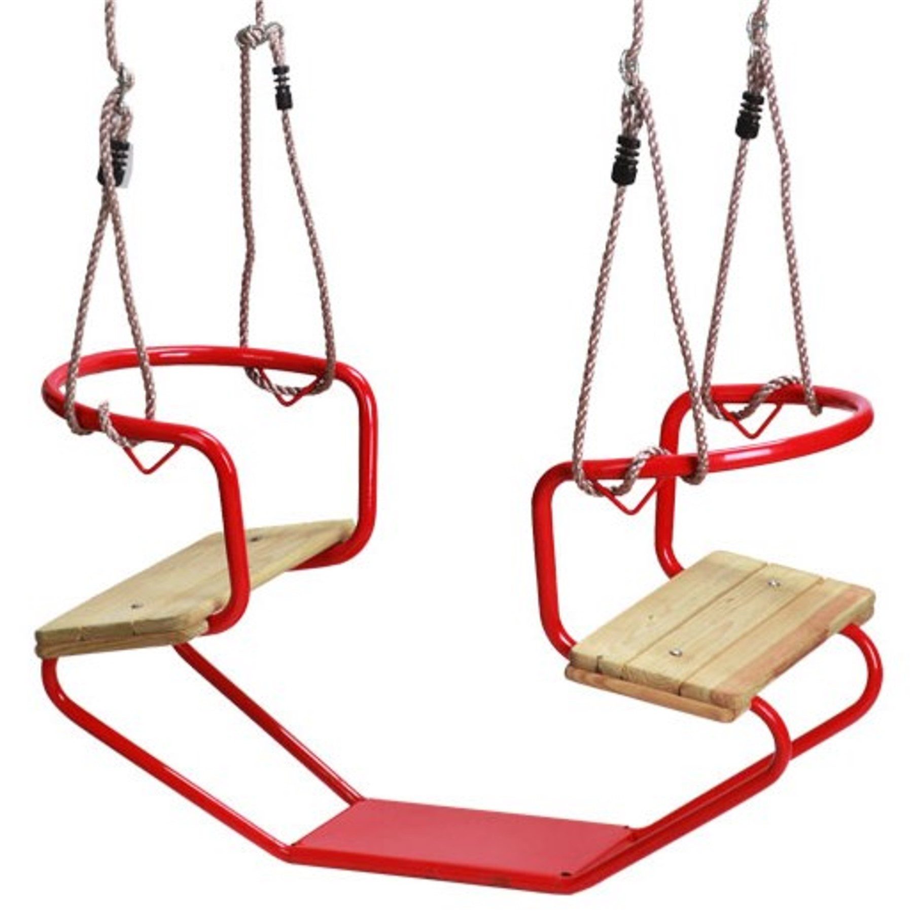 Loggyland Doppelschaukel Doppelschaukel Metall Doppelsitzschaukel Gesicht z günstig online kaufen