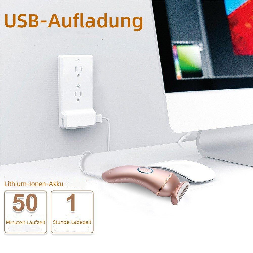 Scttomon Elektrokörperrasierer SK-517, Aufsätze: 1, Damenrasierer, Epilierer, 2 in 1 Rosa – Bild 5 von 5