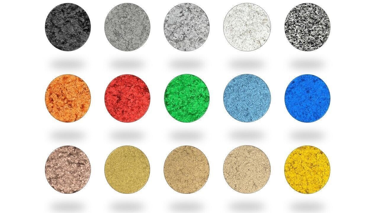 Samatec Farbpigment Farbchips SamaChips Bodenbeschichtung Einstreu, alkalibeständig, lichtbeständig, witterungsbeständig, sehr stabil