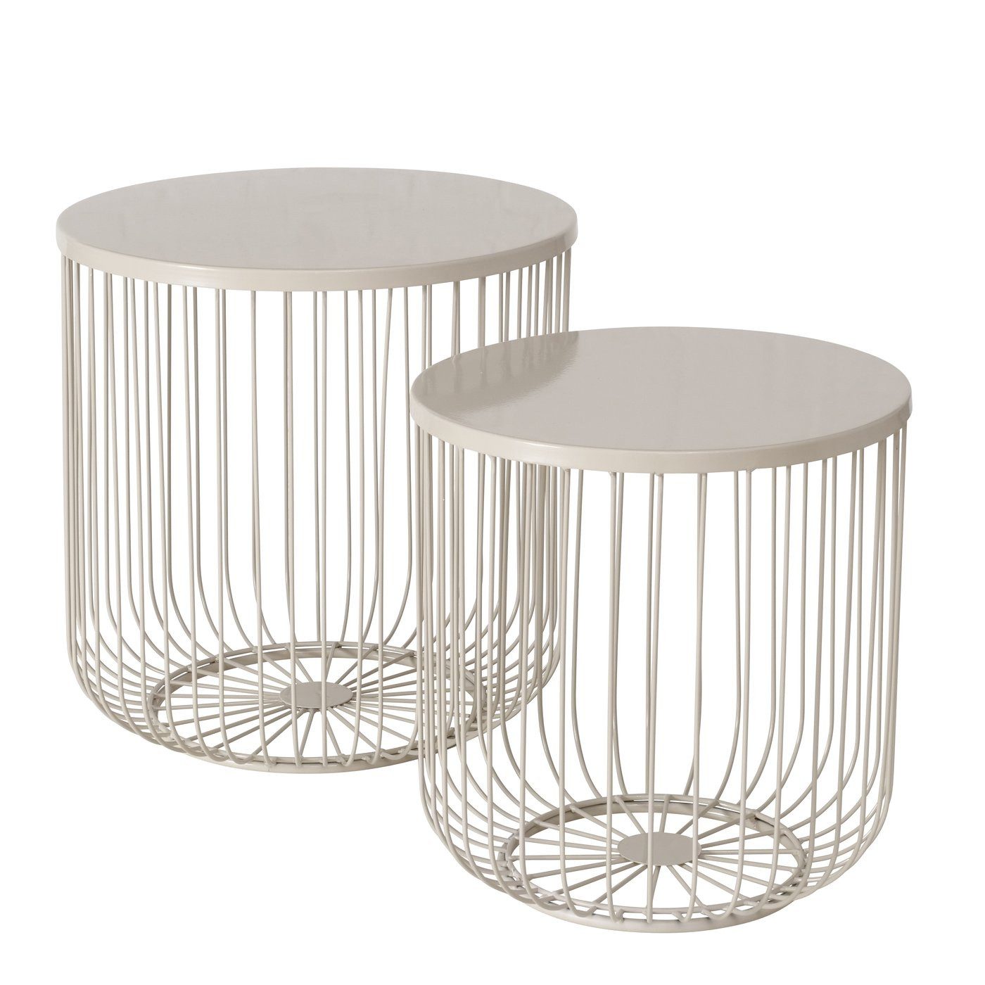 BOLTZE GRUPPE Beistelltisch Metalltische, 41–47 cm, CINDY, 2er Set (funktional), keine