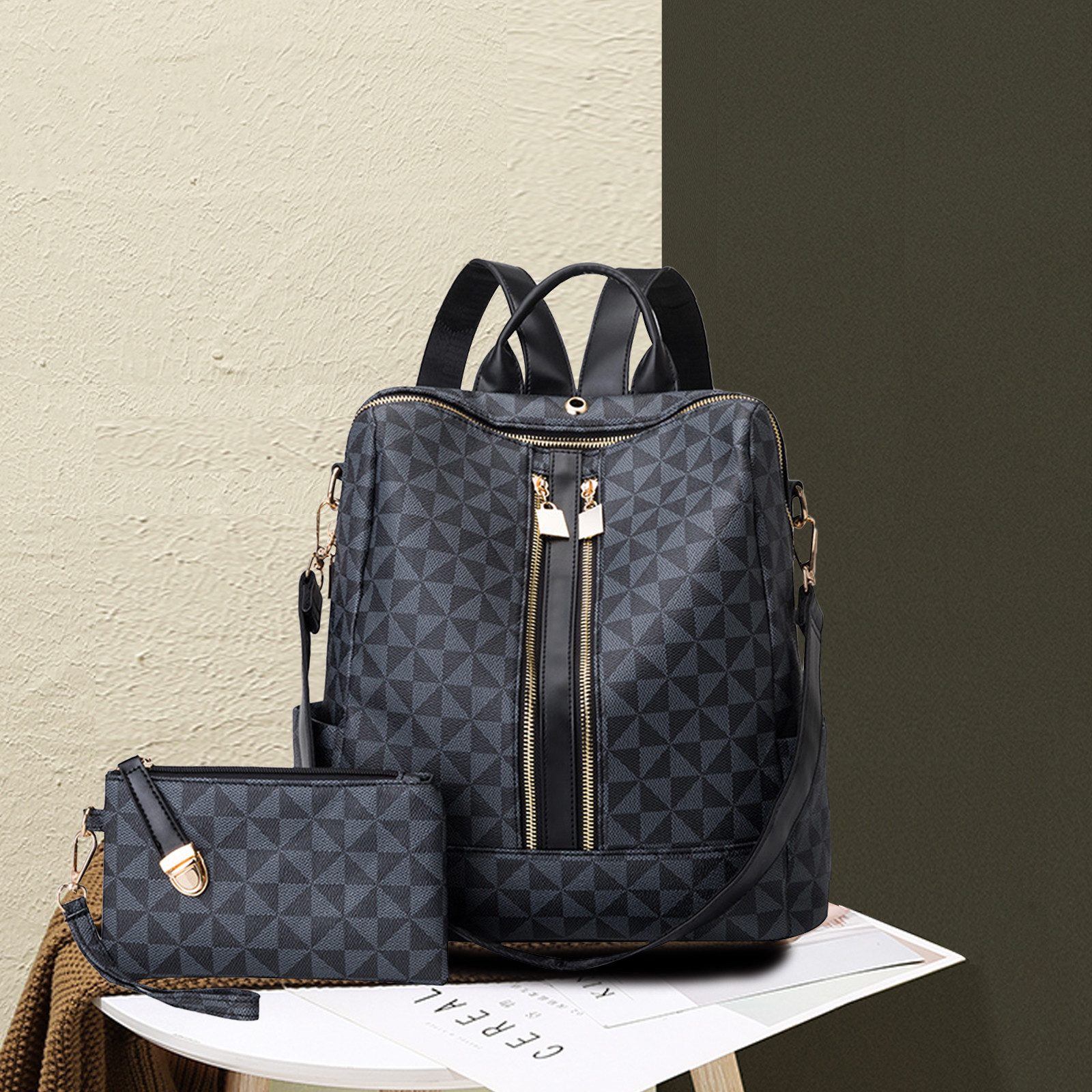 MODFU Rucksack Umhängetasche Kunstleder Handtasche Freizeitrucksack (32x32x günstig online kaufen