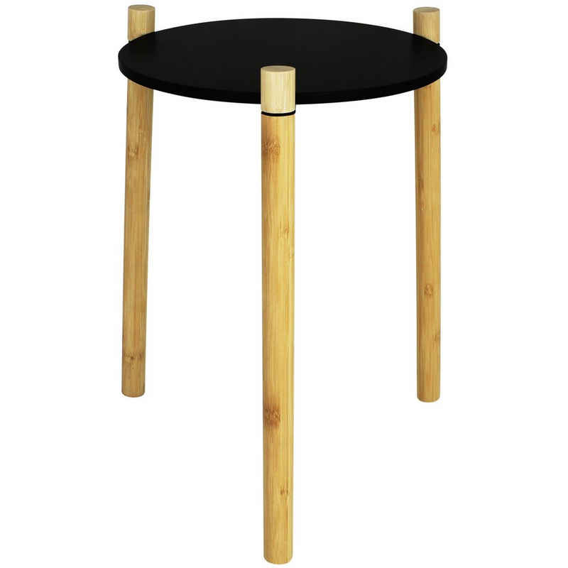 Centi Beistelltisch Couchtisch Bambusfüsse Größenwahl Nachtisch Wohnzimmertisch Holztisch, Sofatisch Holz Beistell Tisch Beistell-Tisch Teetisch Dreibeintisch