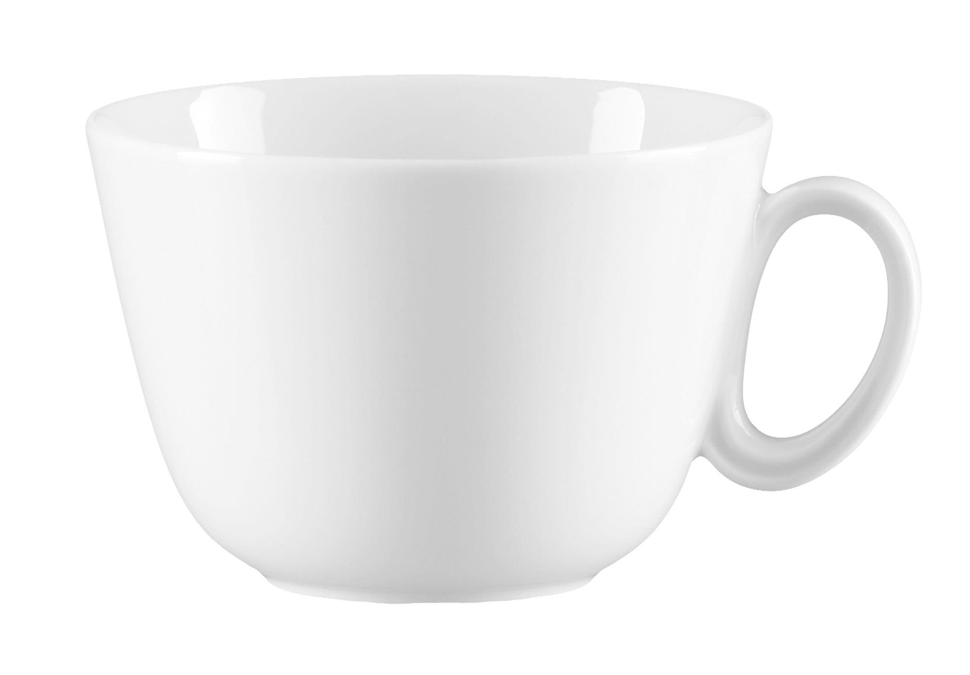 Seltmann Weiden Geschirr-Set »Obere zur Milchkaffeetasse 0,37 l Paso weiss  uni«, Porzellan