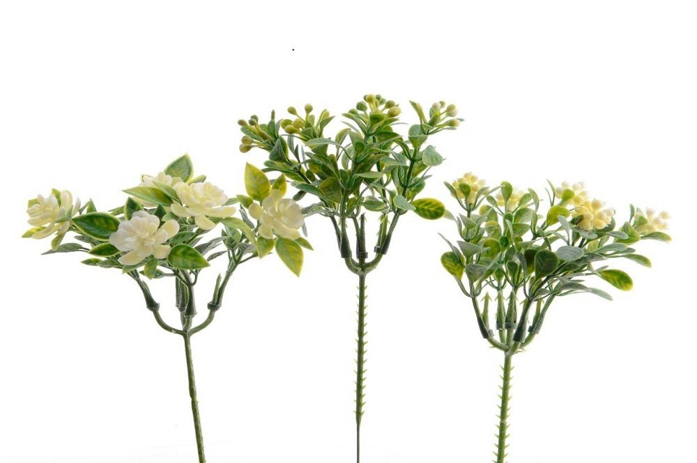 Kunstblume Kunstblumen Bündel grün 3er-Set, Kaemingk