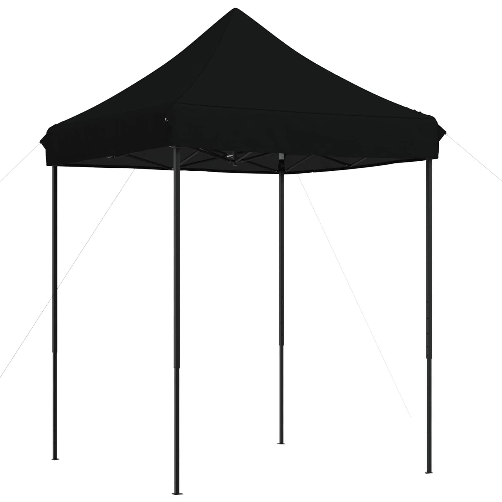 vidaXL Partyzelt Partyzelt 200 x 200 x 306 cm Schwarz Oxford-Stoff