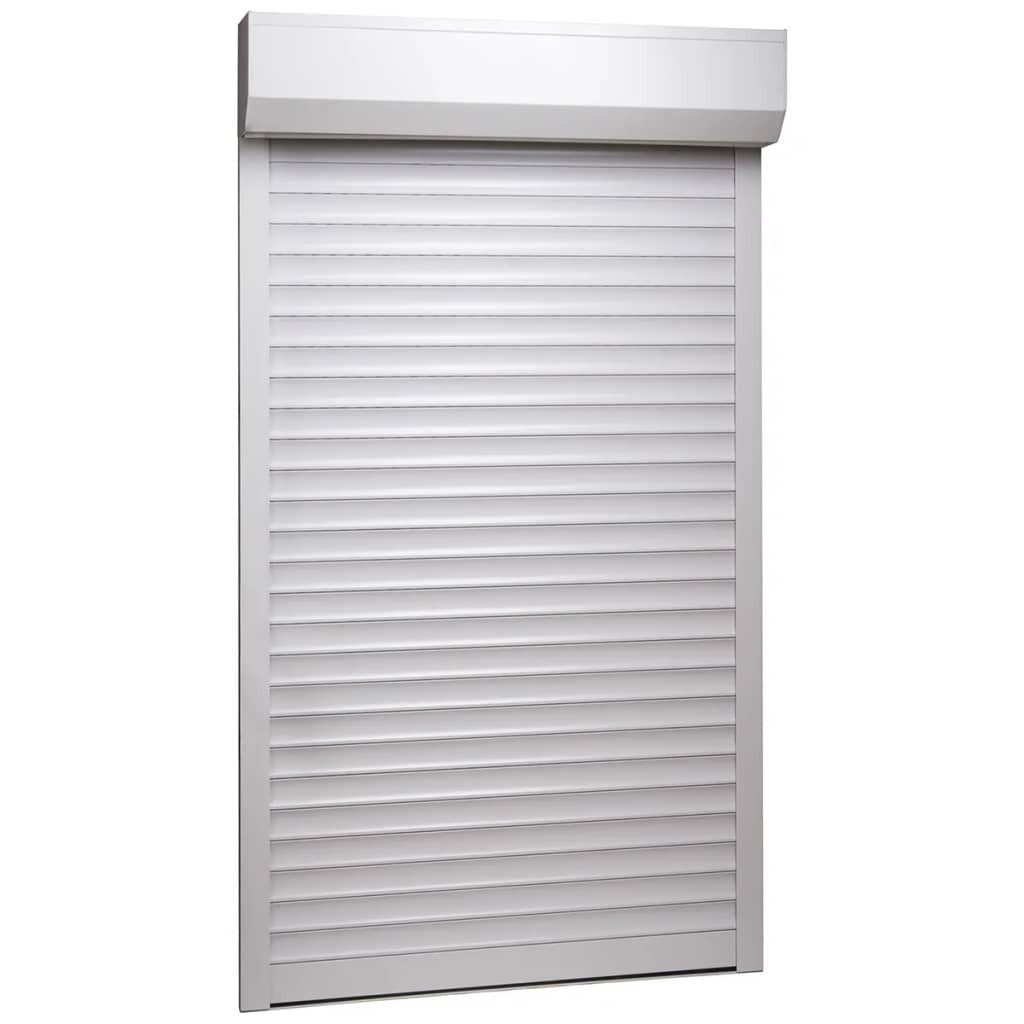 vidaXL Jalousie Rollladen Aluminium 100 x 210 cm Weiß