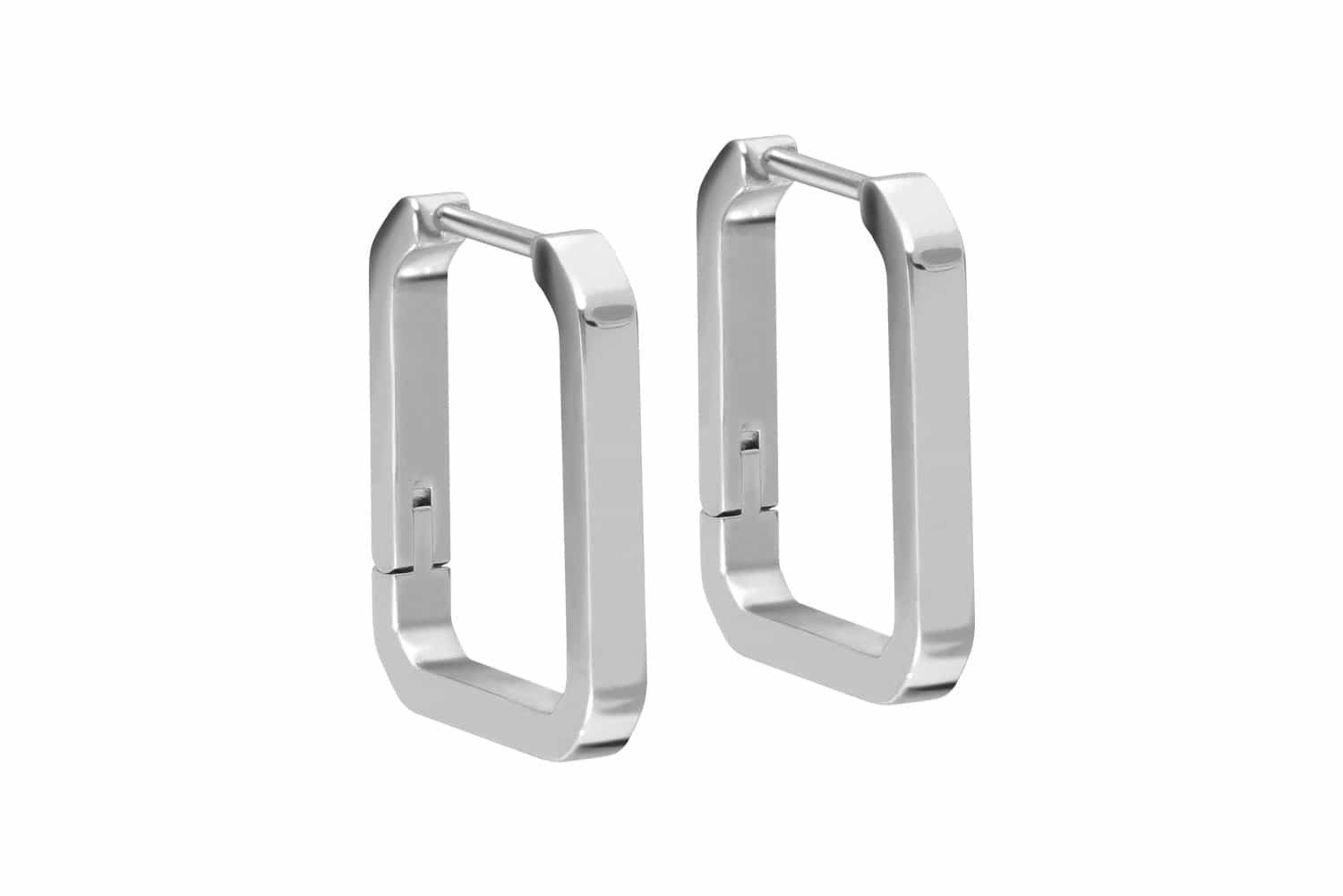 FILANGO Piercing-Set Titan Ohrclicker Creolen QUADRAT günstig online kaufen