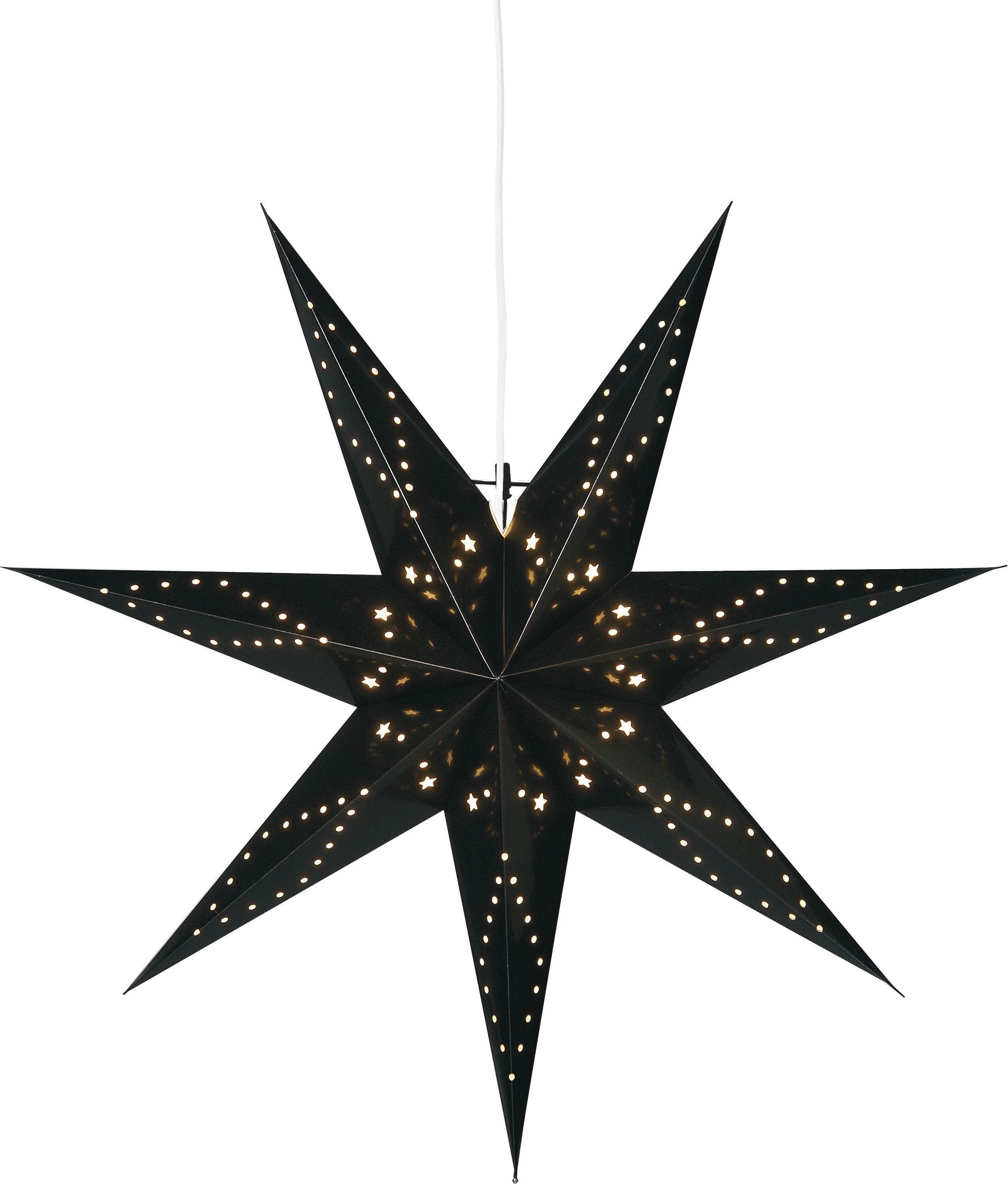 Hängedekoration Star 100", inkl. Kabel, 100x100 cm, schwarz