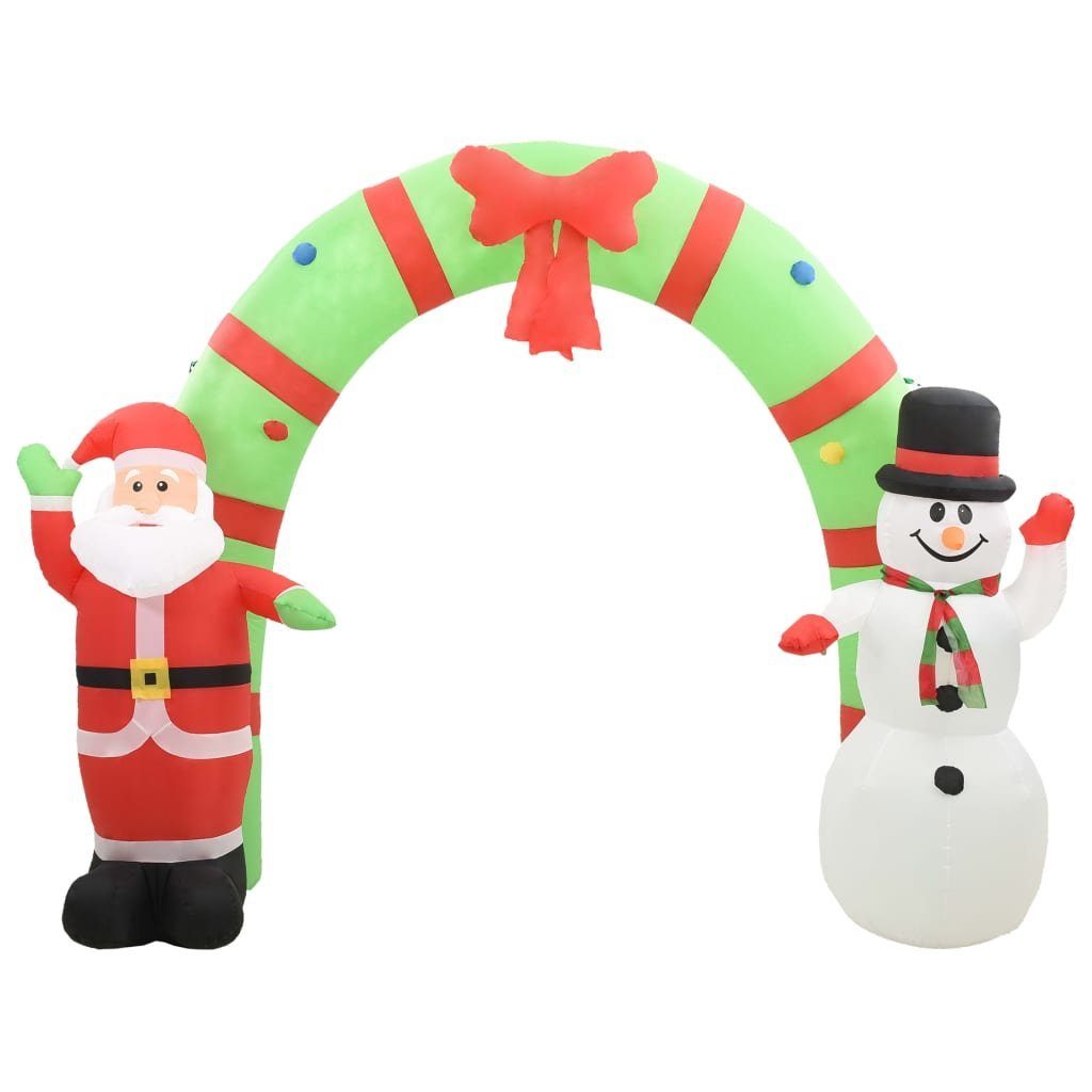 vidaXL Weihnachtsmann Aufblasbarer Weihnachtsmann und Schneemann Deko Bogen LED 223cm (1 St)