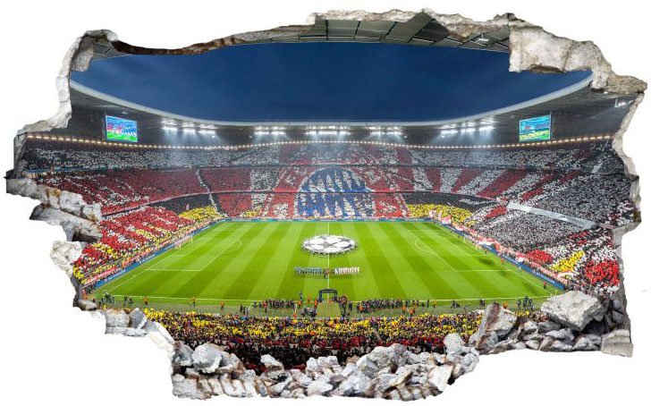 Wall-Art Wandtattoo FCB Stadion Immer weiter (1 St), selbstklebend, entfernbar