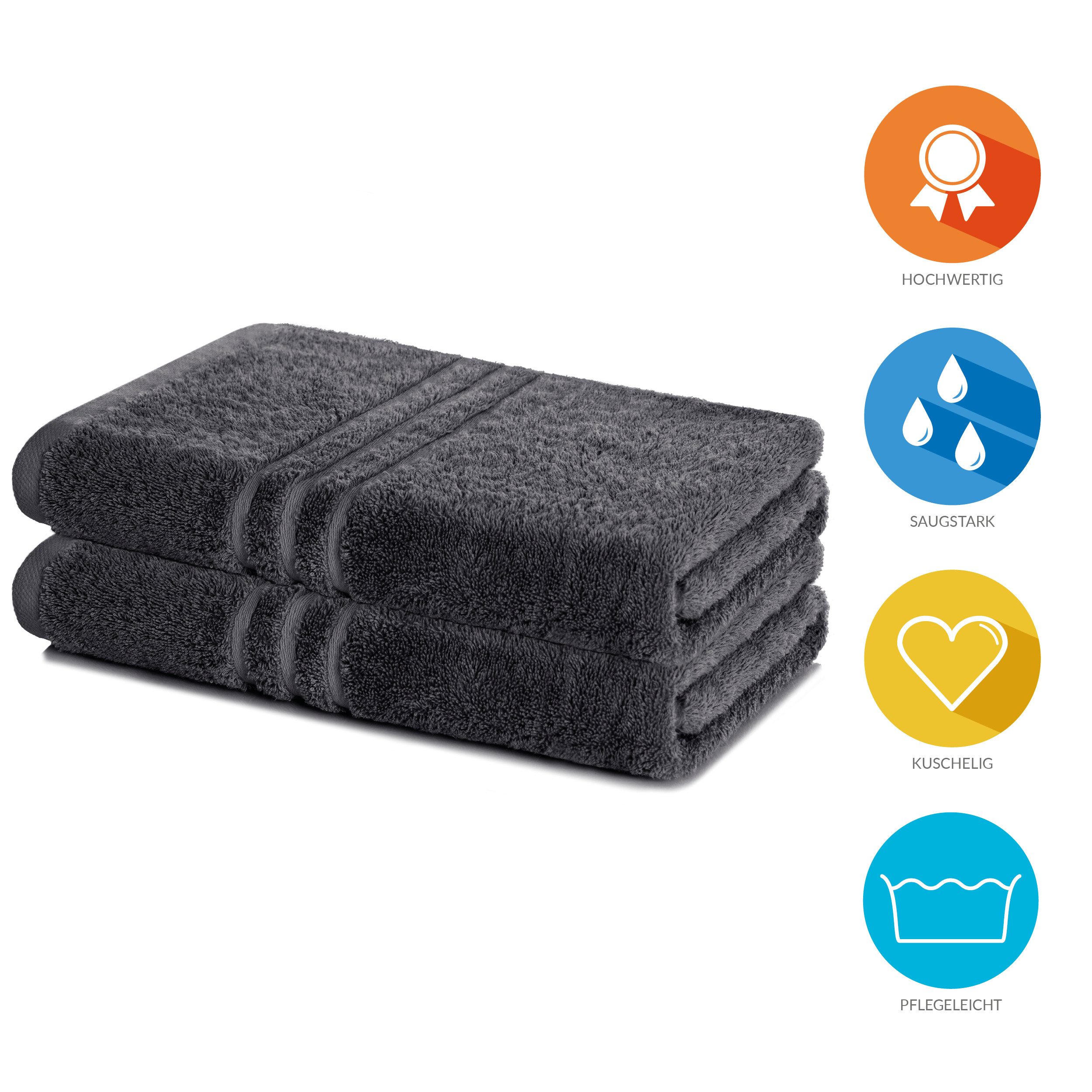 Lavea Handtuch Set Frottierserie Elena, Duschtuch - 100% Baumwolle (Set, 2- günstig online kaufen