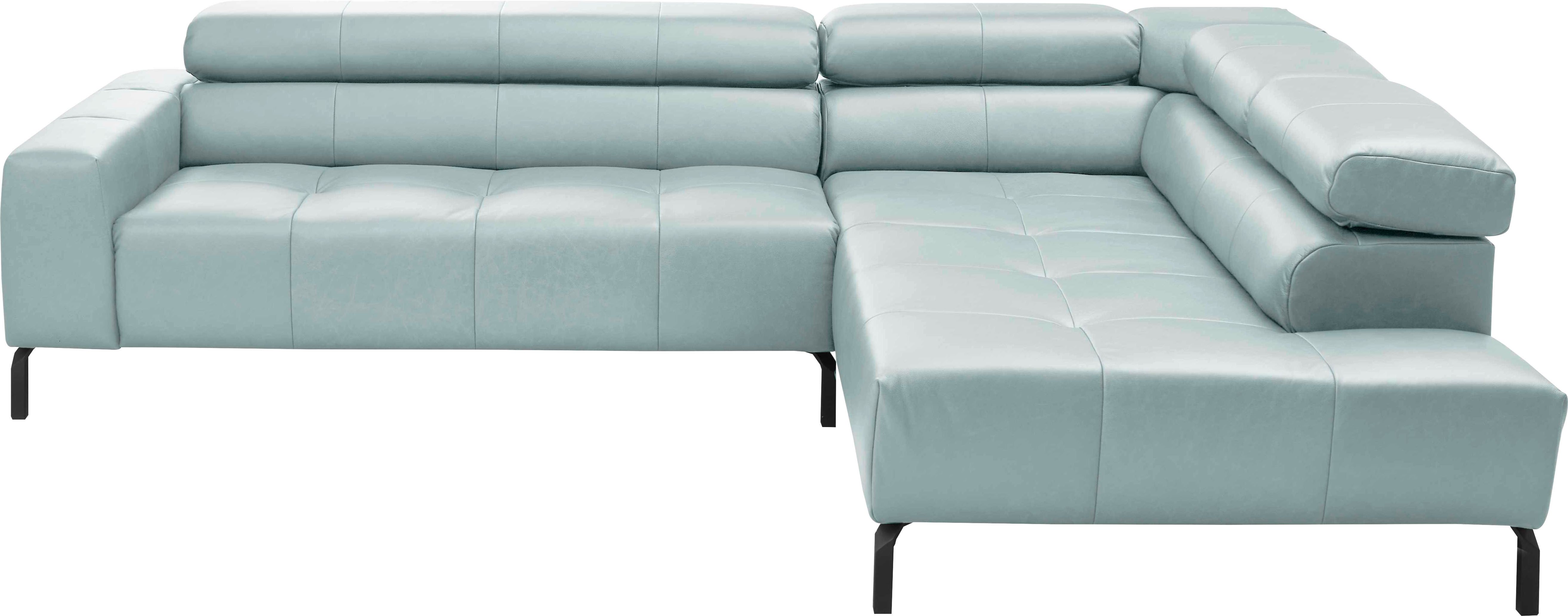 Places of Style Ecksofa "Claya, L-Form, incl. Kopfteilverstellung, Breite 2 günstig online kaufen