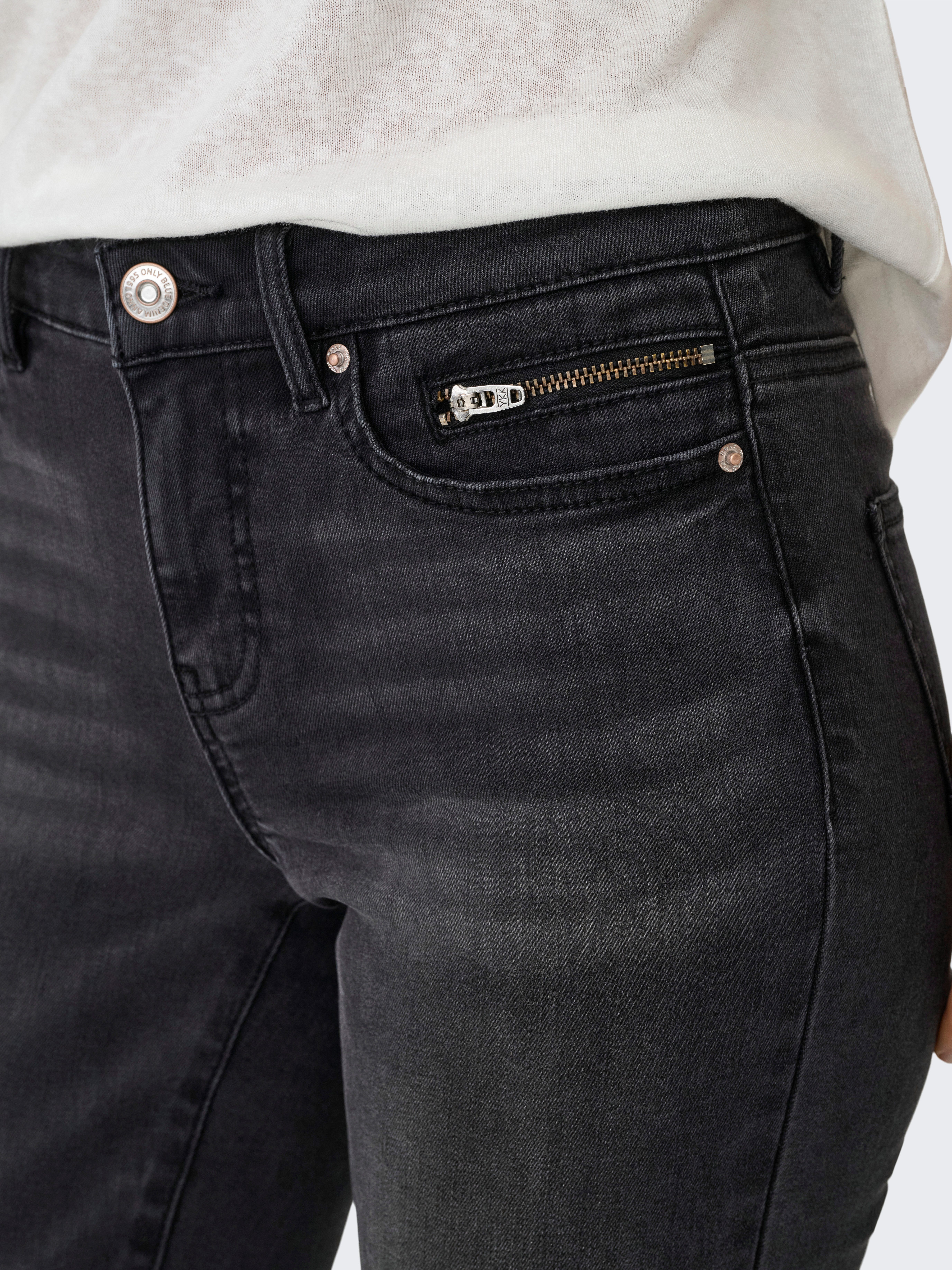 ONLY Skinny-fit-Jeans ONLWAUW MW ZIP SK günstig online kaufen