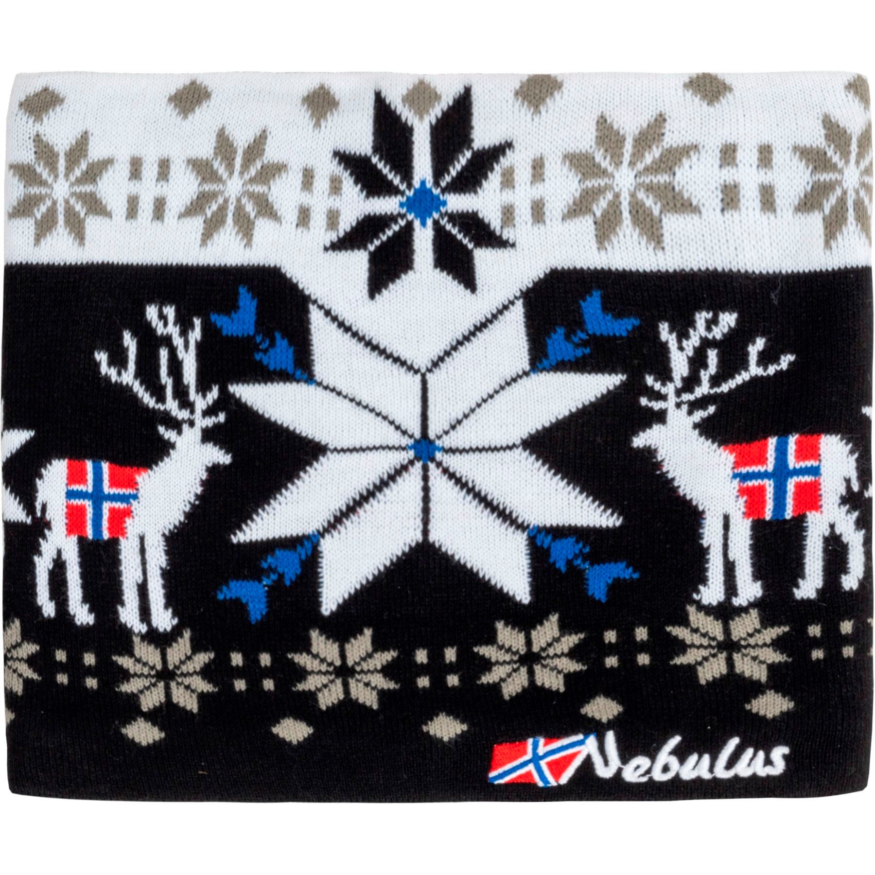 Nebulus Mütze & Schal TUBE, P6141 - Unisex, schwarz-weiß, onesize