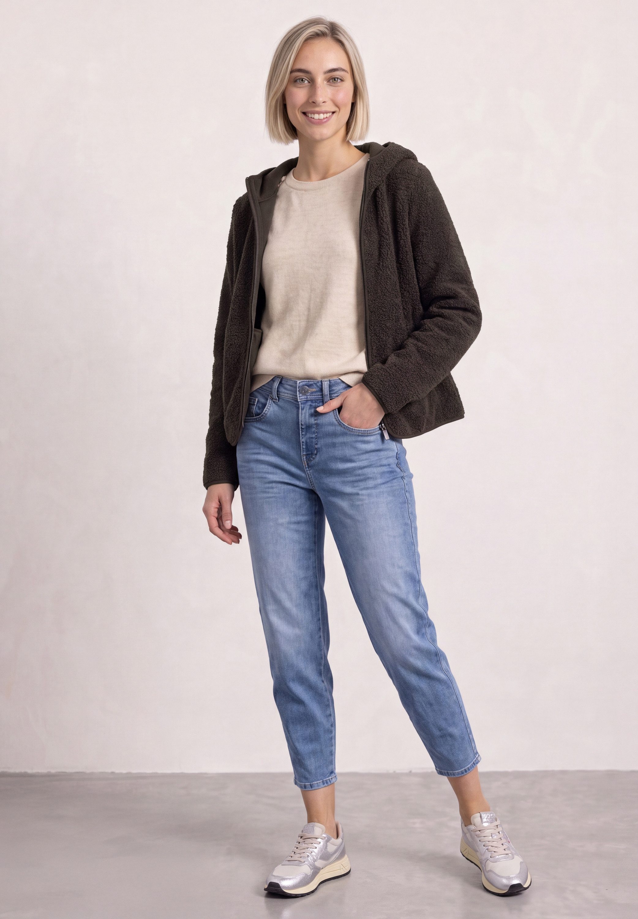 STREET ONE Cardigan mit Kapuze
