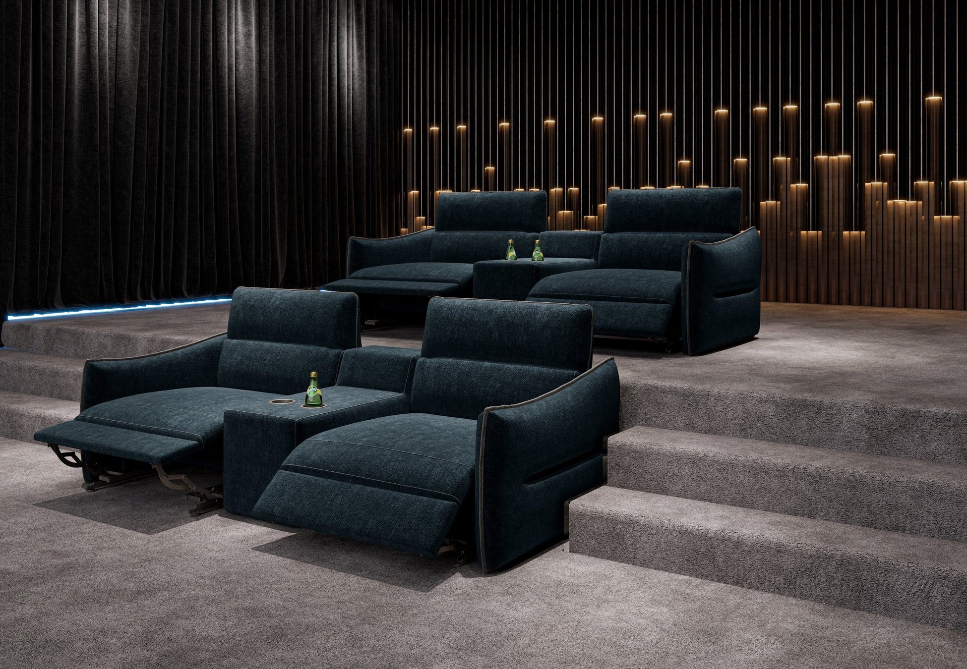 moebeloutlet.de Big-Sofa Prisma Kinosofa 2-Sitzer Mare Profondo, Kinosofa zum relaxen