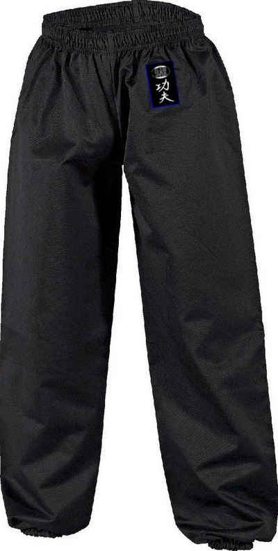 BAY-Sports Sporthose Kung Fu Hose Tai Thai Chi Wushu Yoga Qi Gong Wing Tsung Pant Wu Shu (sehr bequem, Mit Bündchen an den Beinenden) klassisch traditionell