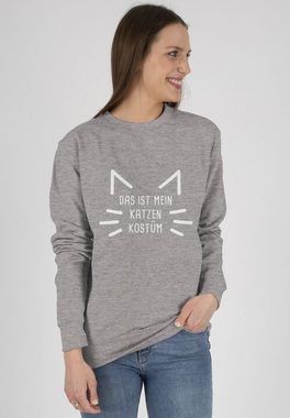 Shirtracer Sweatshirt Das ist mein Katzen Kostüm - Cat Katze Katzenkostüm Cats (1-tlg) Karneval Outfit