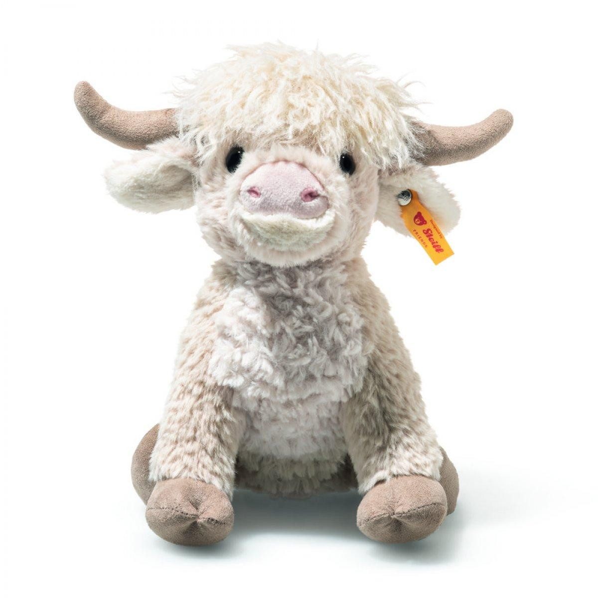 Steiff Kuscheltier Steiff Hochlandkuh Harper sitzend 24 cm beige 068942