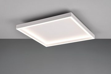 Reality Leuchten LED Deckenleuchte ROTONDA, 1-flammig, 35 x 35 cm, Weiß, Metall., LED fest integriert, Warmweiß, LED Deckenlampe