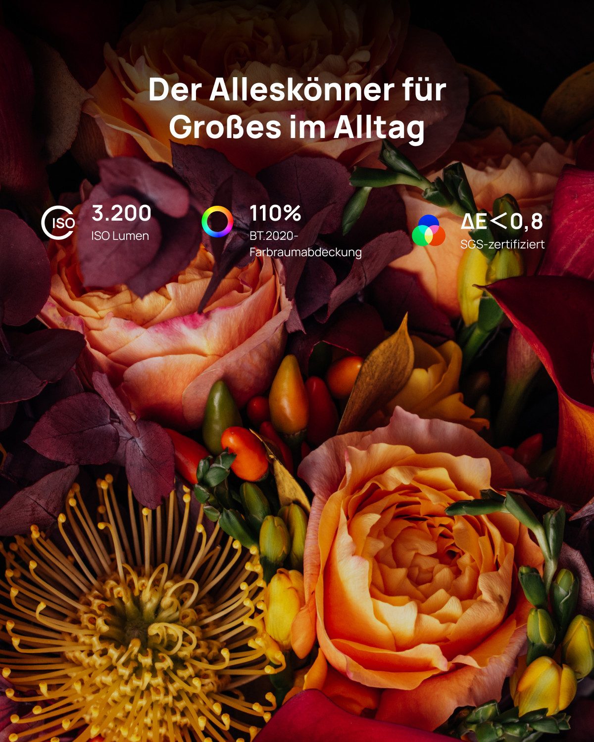 XGIMI XGIMI Horizon 20 4K RGB Triple Laser Heimkino Beamer, 3200 ISO Lumen DLP-Beamer (3840 x 2160 (2160P/4K) px, Google TV & Netflix, Optischer Zoom & Lens Shift, IMAX Enhanced)
