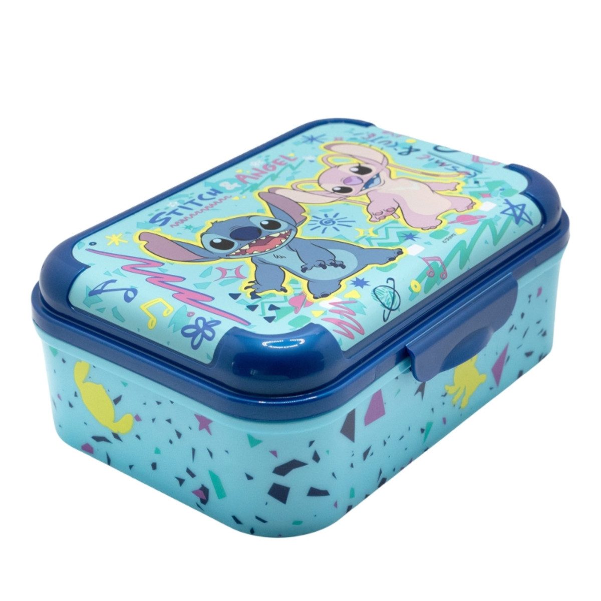 Storline Lunchbox Lilo & Stitch Brotdose Kinder Lunchbox mit Deckel – bruchsicher & bunt, (1x Deckel, 1x Box)