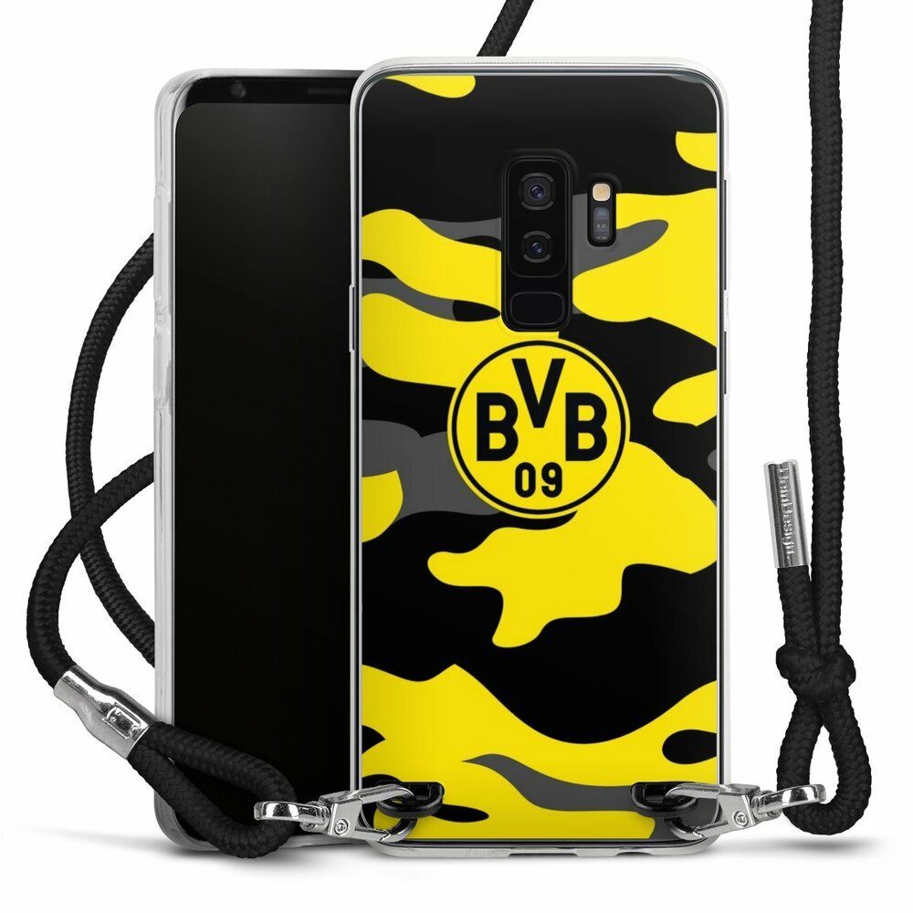 DeinDesign Handyhülle »BVB Borussia Dortmund Fanartikel BVB Camo«, Samsung  Galaxy S9 Plus Duos Handykette Hülle mit Band Cover mit Kette