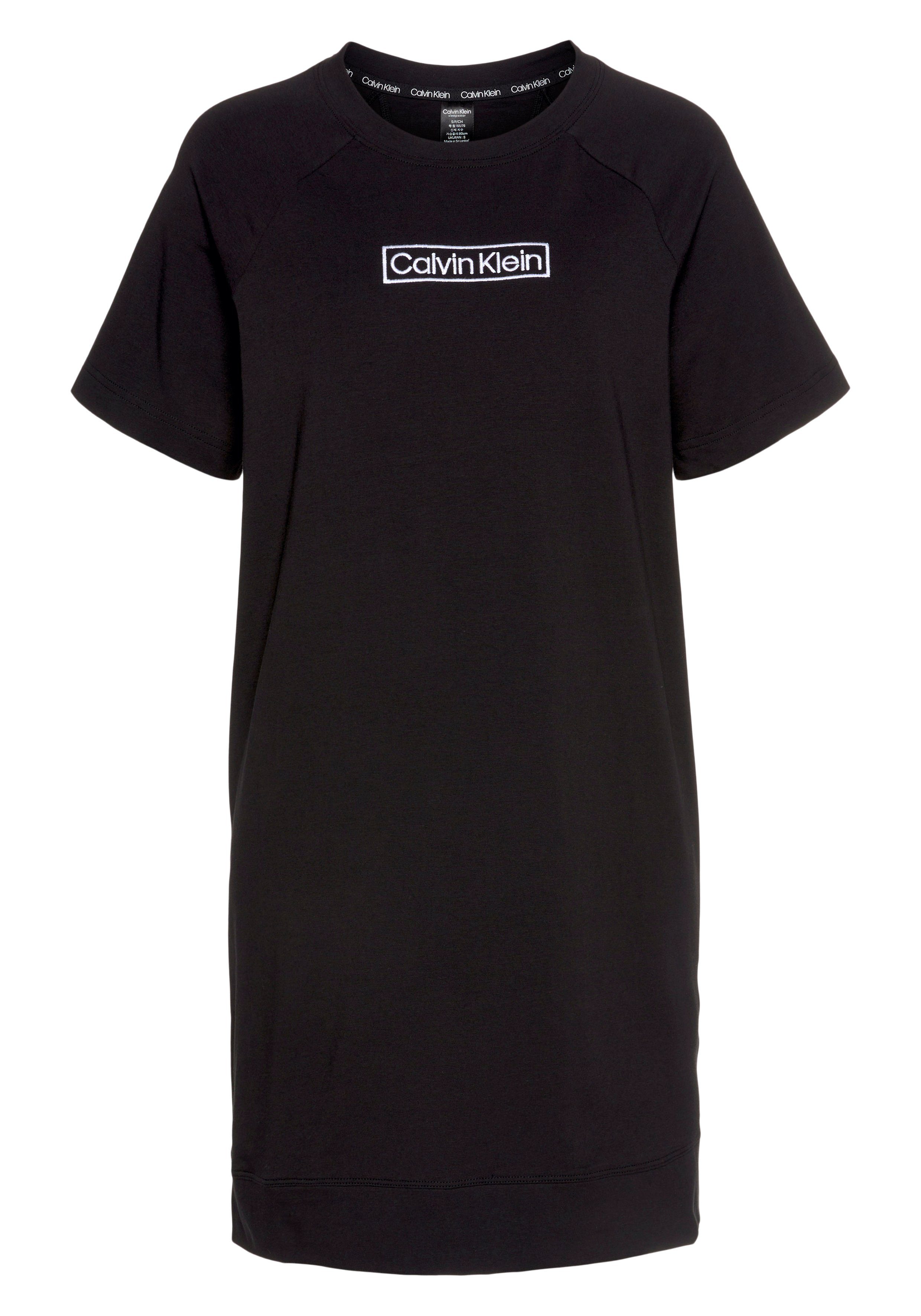 Wäsche/Bademode Nachtwäsche Calvin Klein Nachthemd mit Logoschriftzug