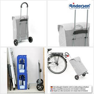 Andersen Einkaufstrolley Scala Shopper Signe schwarz, belastbar bis 40kg, wasserabweisend