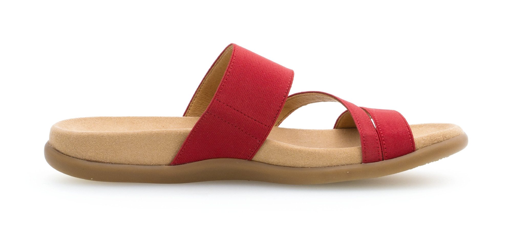 Gabor Pantolette Keilabsatz, Sommerschuh, Schlappen mit atmungsaktivem Lederfutter