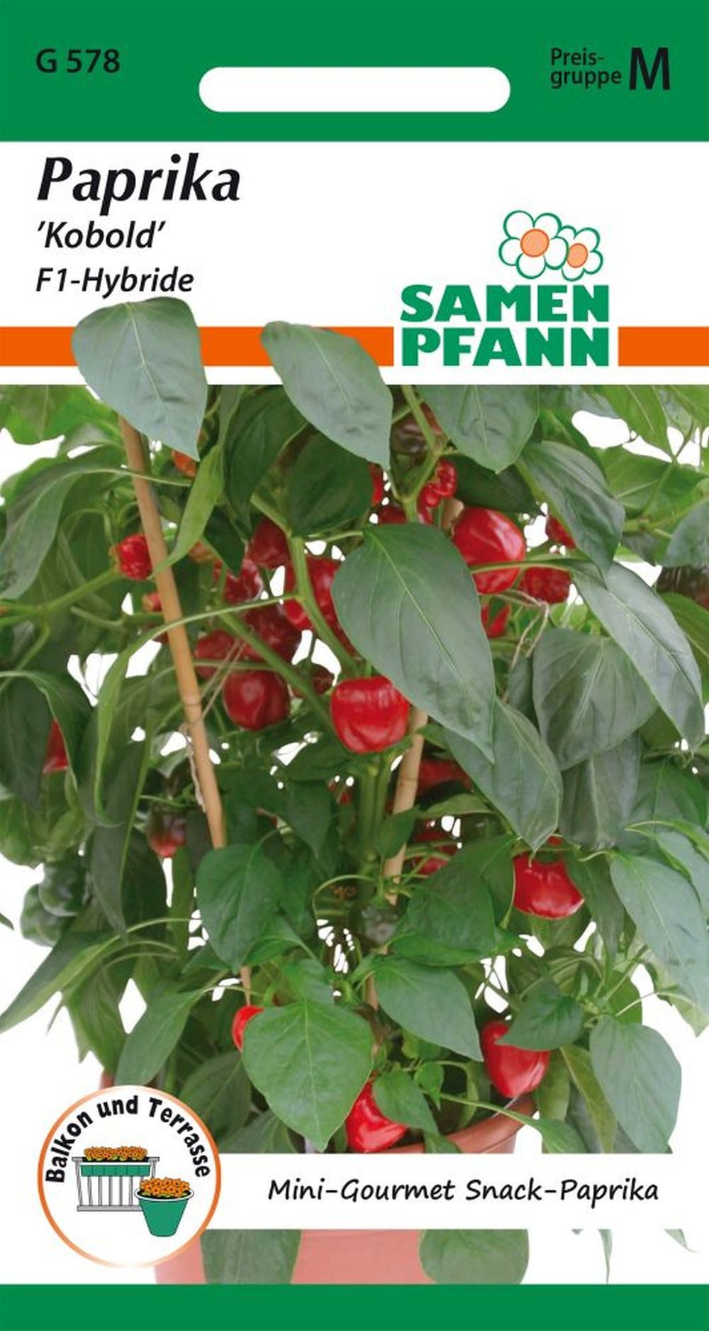 SAMEN PFANN Gemüsesamen Paprika, Snack-Paprika, Kobold F1 - Paprika-Samen S günstig online kaufen