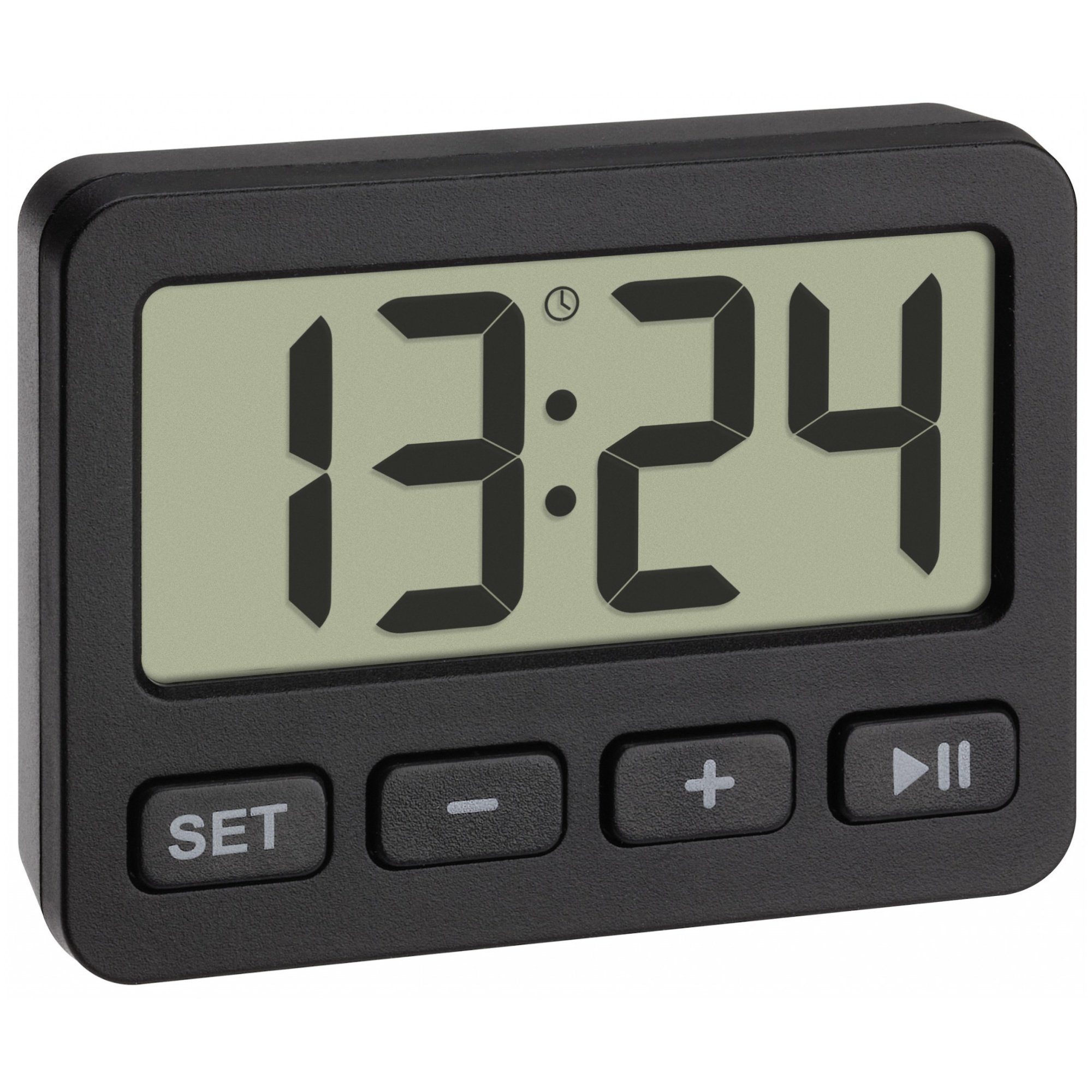 Küchentimer TFA 60.2036 Wecker mit Timer und Stoppuhr Digitaluhr Reisewecker