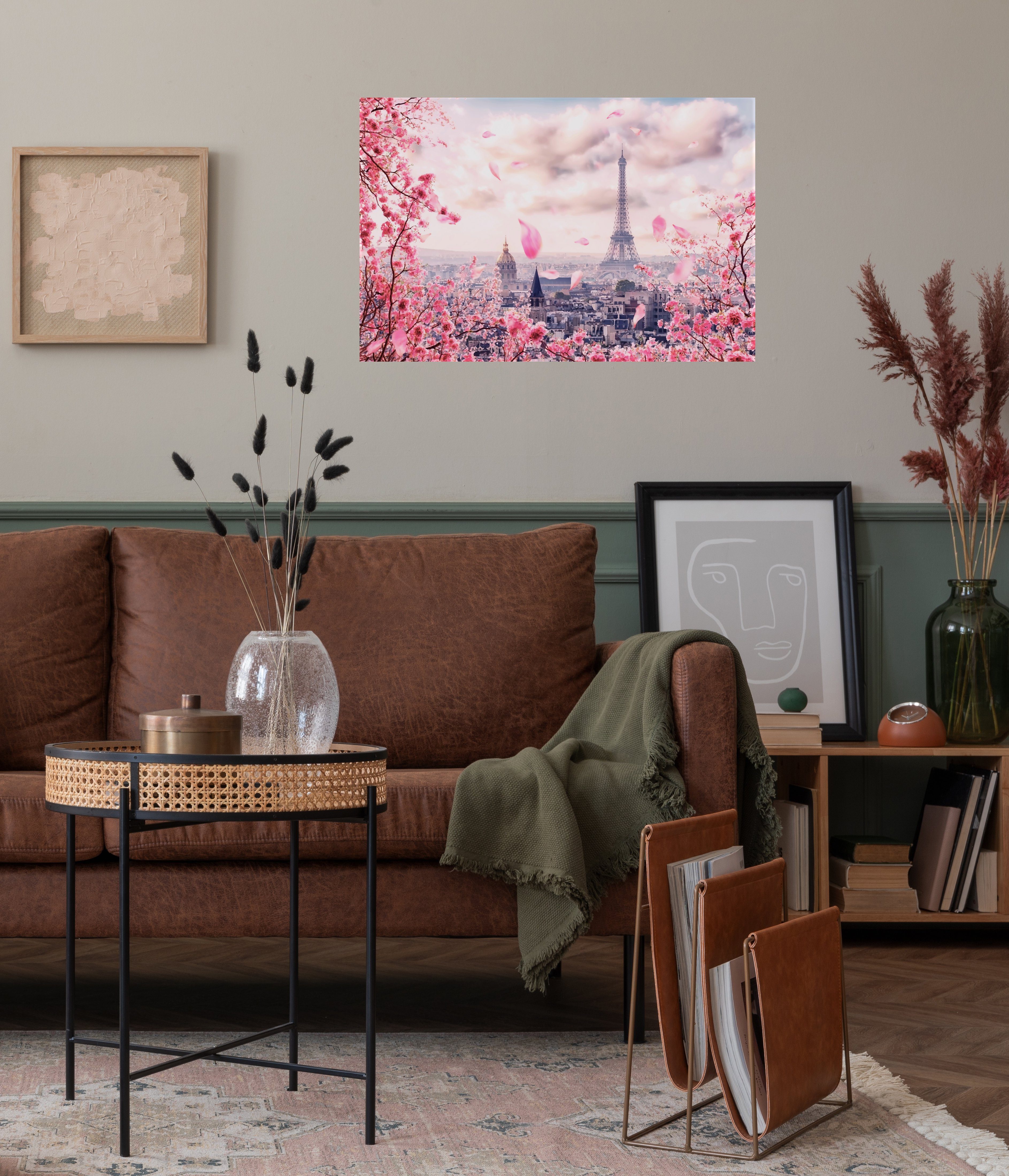 queence Wandsticker Paris, selbstklebend, Wandbild, Wanddeko, Bild, kleben. Sticker (1 St), selbstklebend, 90x60cm