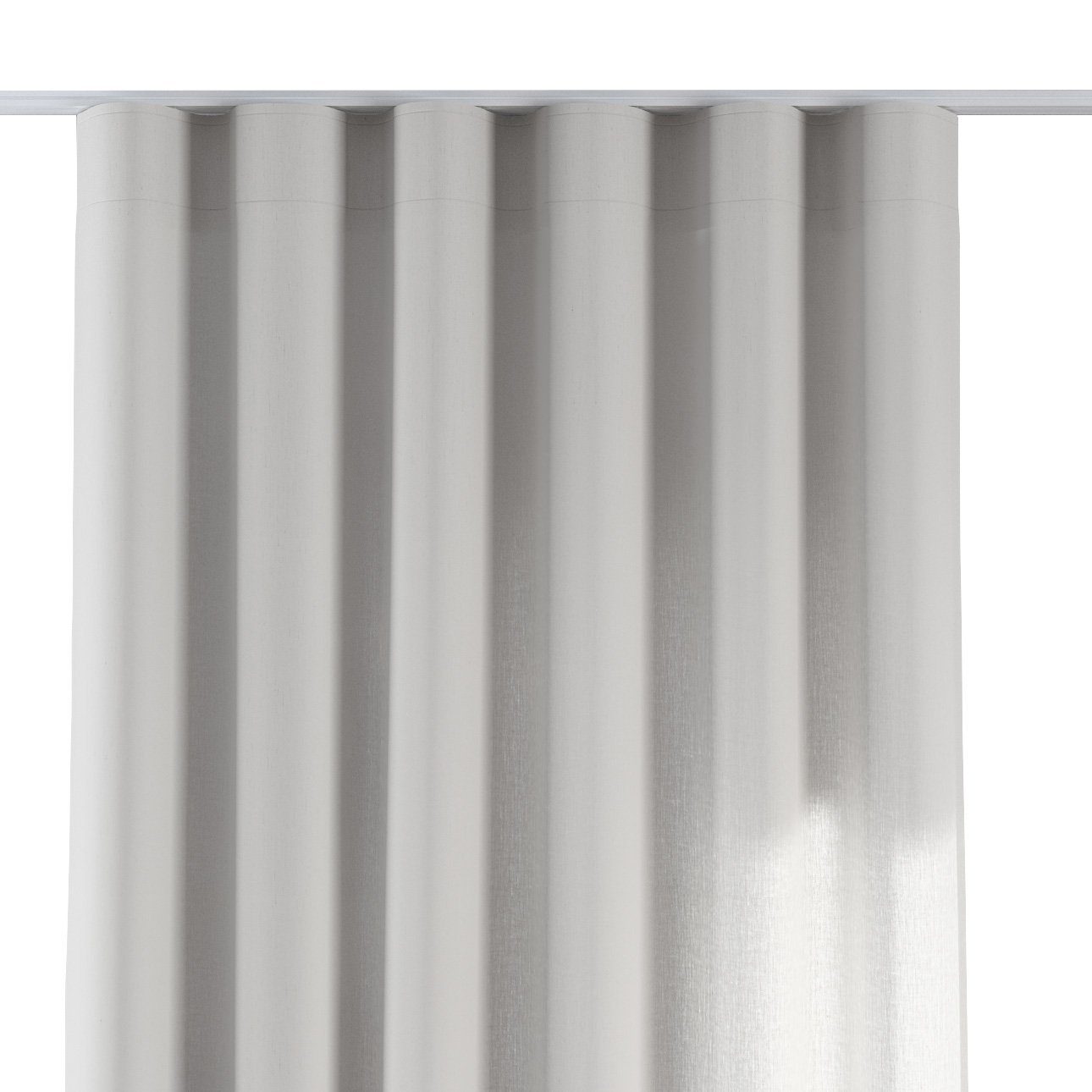 Dekoria Wellenvorhang Leinen, x 100 altweiß cm, 65 Vorhang