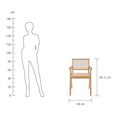 BUTLERS Stuhl WIENER MELANGE Stuhl mit Armlehnen