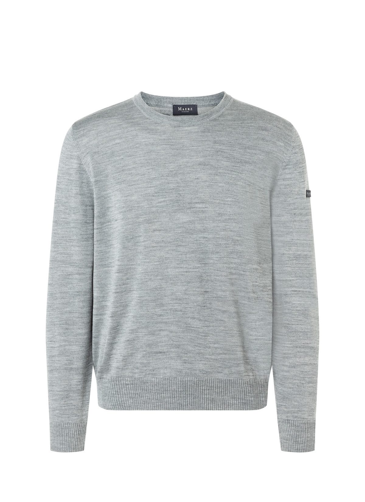 MAERZ Muenchen Strickfleece-Pullover Pullover Rundhals 1/1 günstig online kaufen