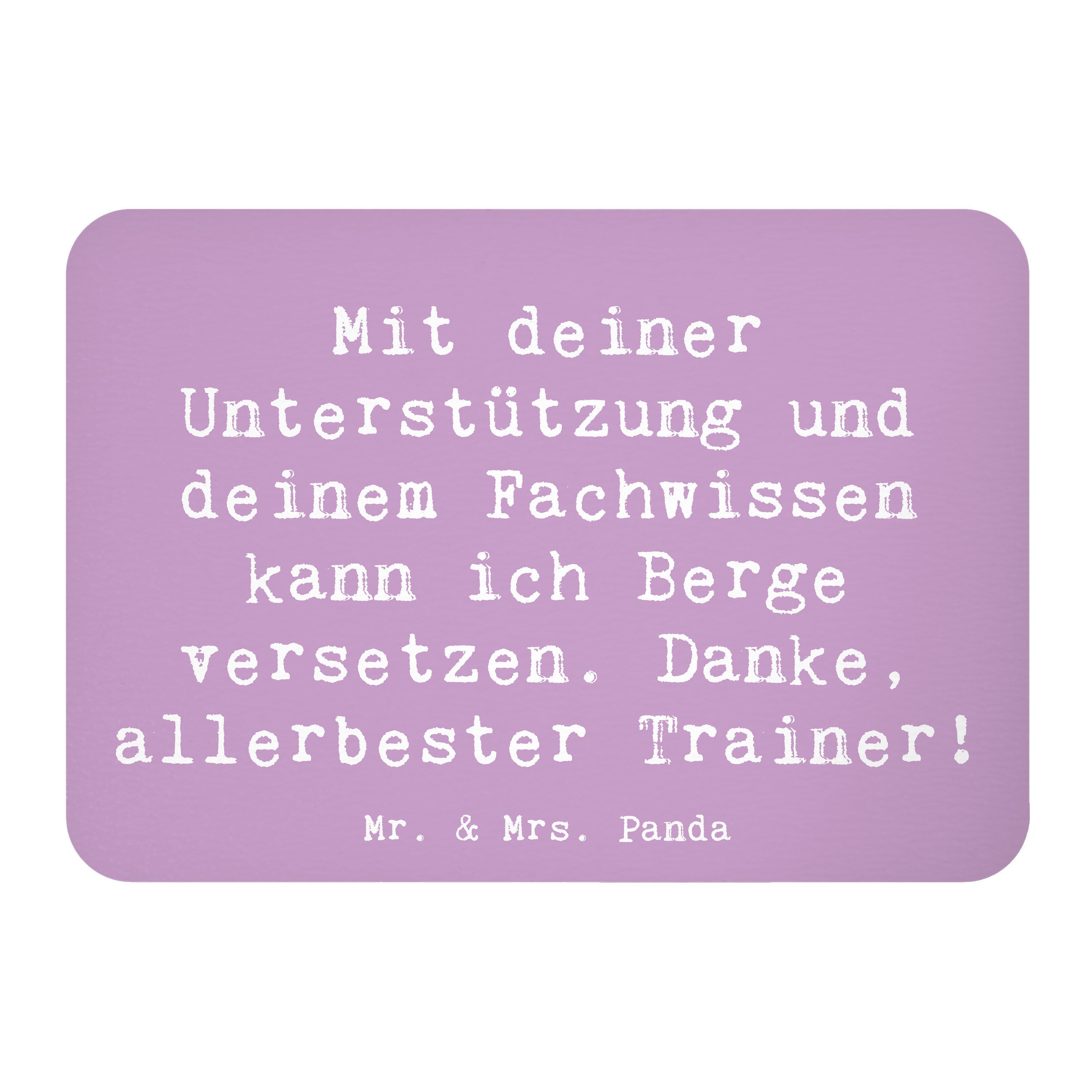 Magnet Spruch Bester Trainer - Lavendeltraum - Geschenk, Berge versetzen, Pe