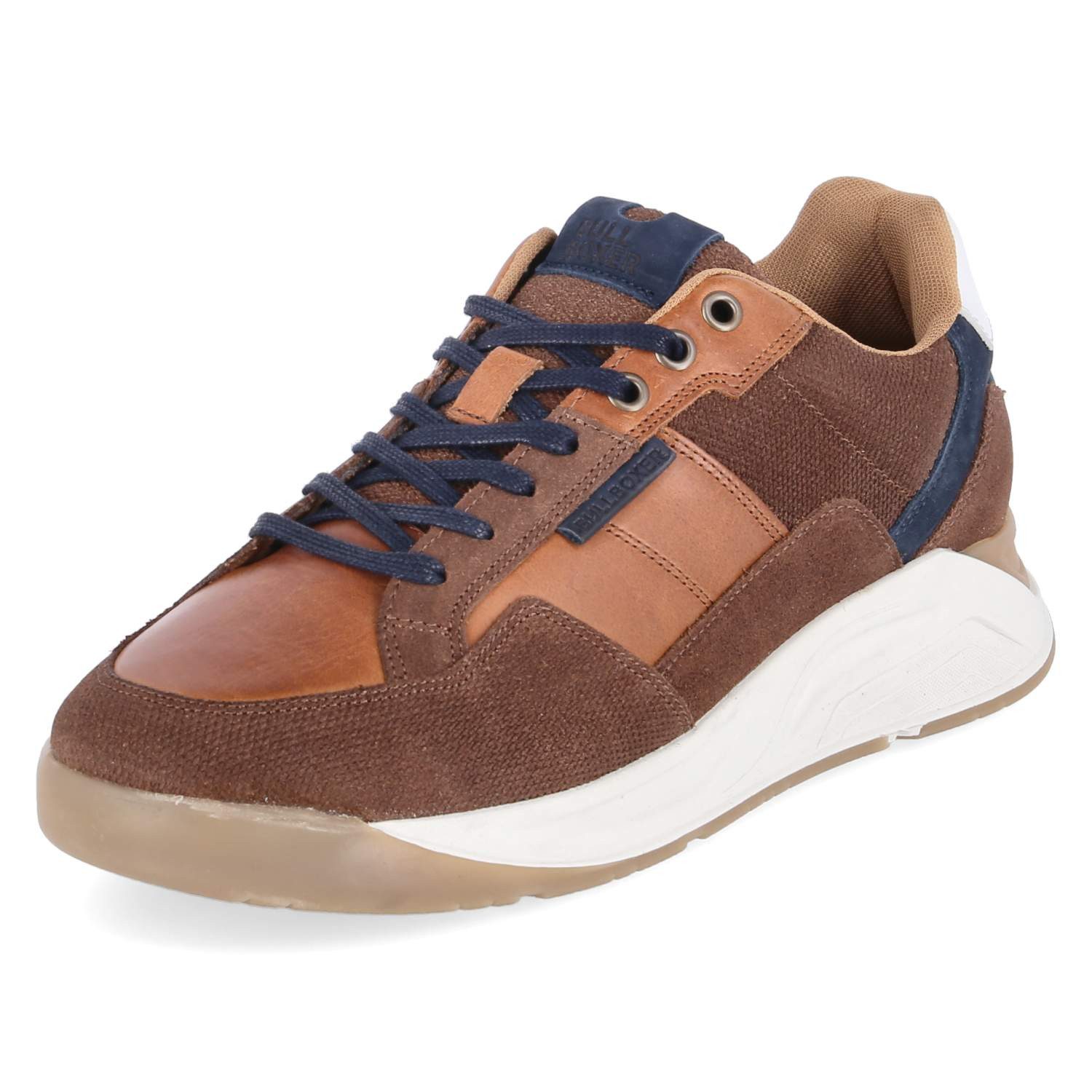 Bullboxer Bullboxer 7CI0100101 3341 Herren Leder & Textil brown Schnürschuh