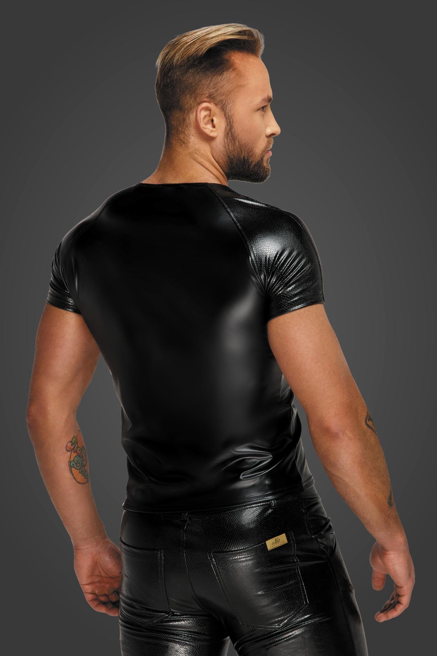 Noir Handmade Men T-Shirt Herren-Shirt in schwarz - M