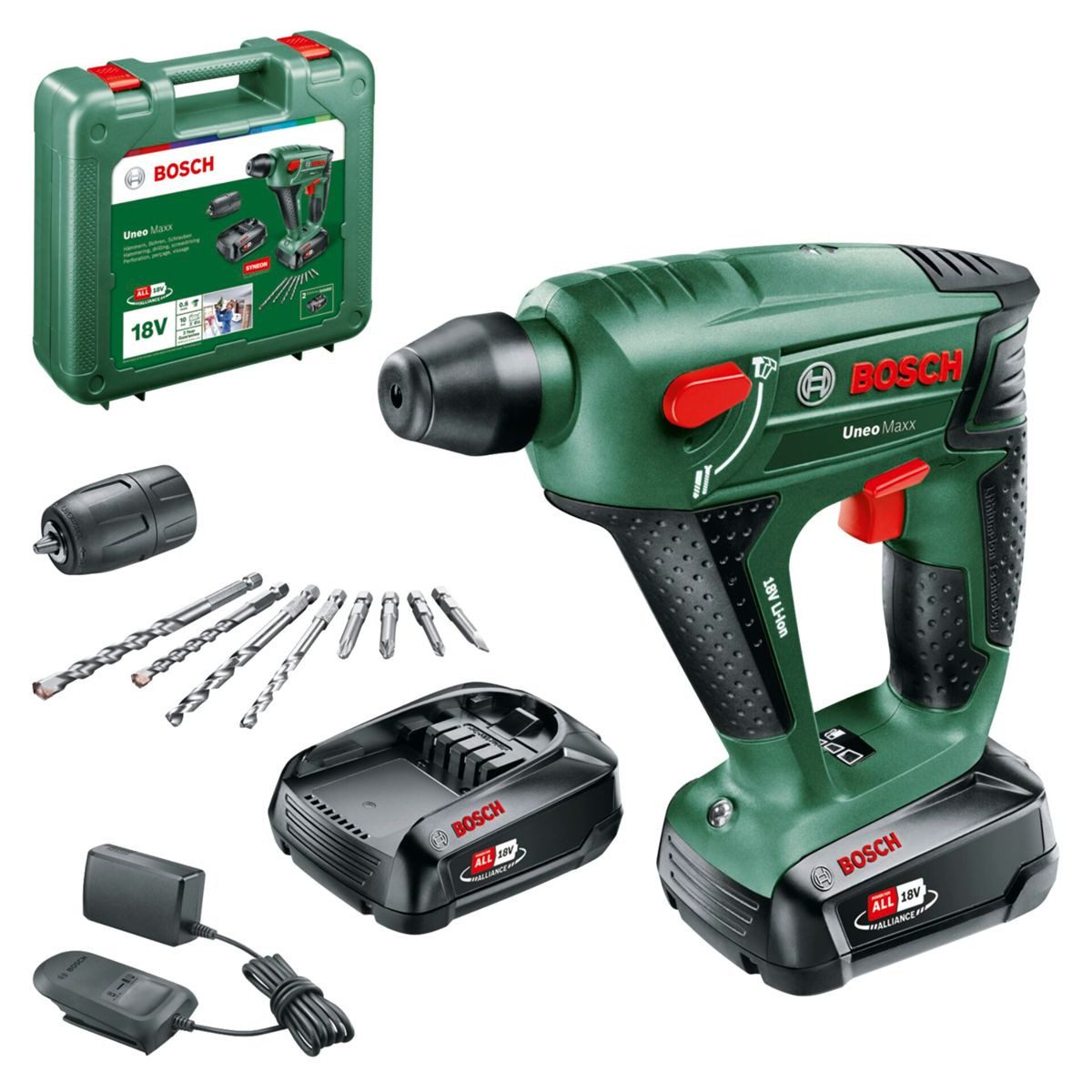 BOSCH Bohrhammer UNEO Maxx Akku-Bohrhammer