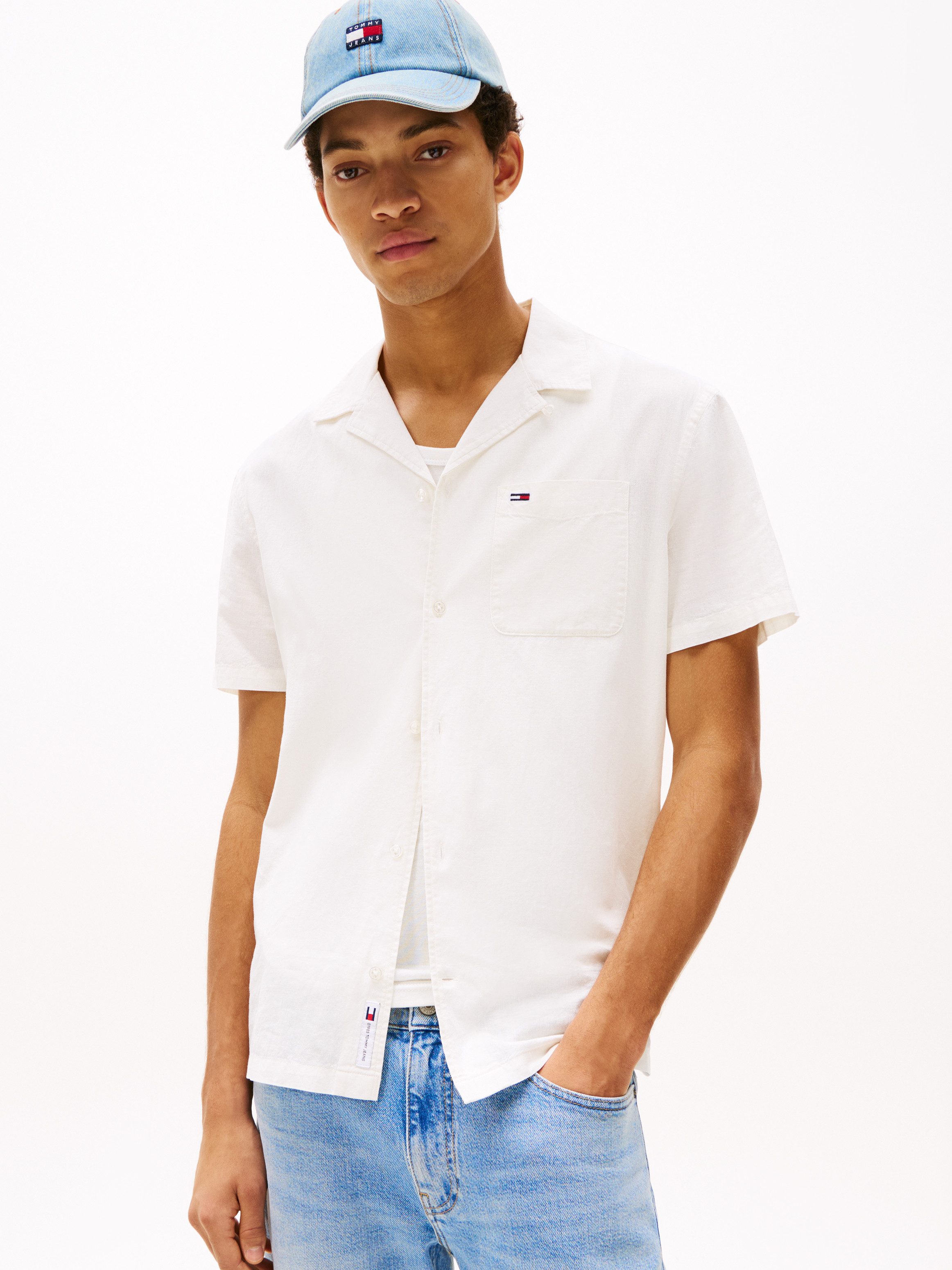 Tommy Jeans Plus Kurzarmhemd TJM LINEN günstig online kaufen