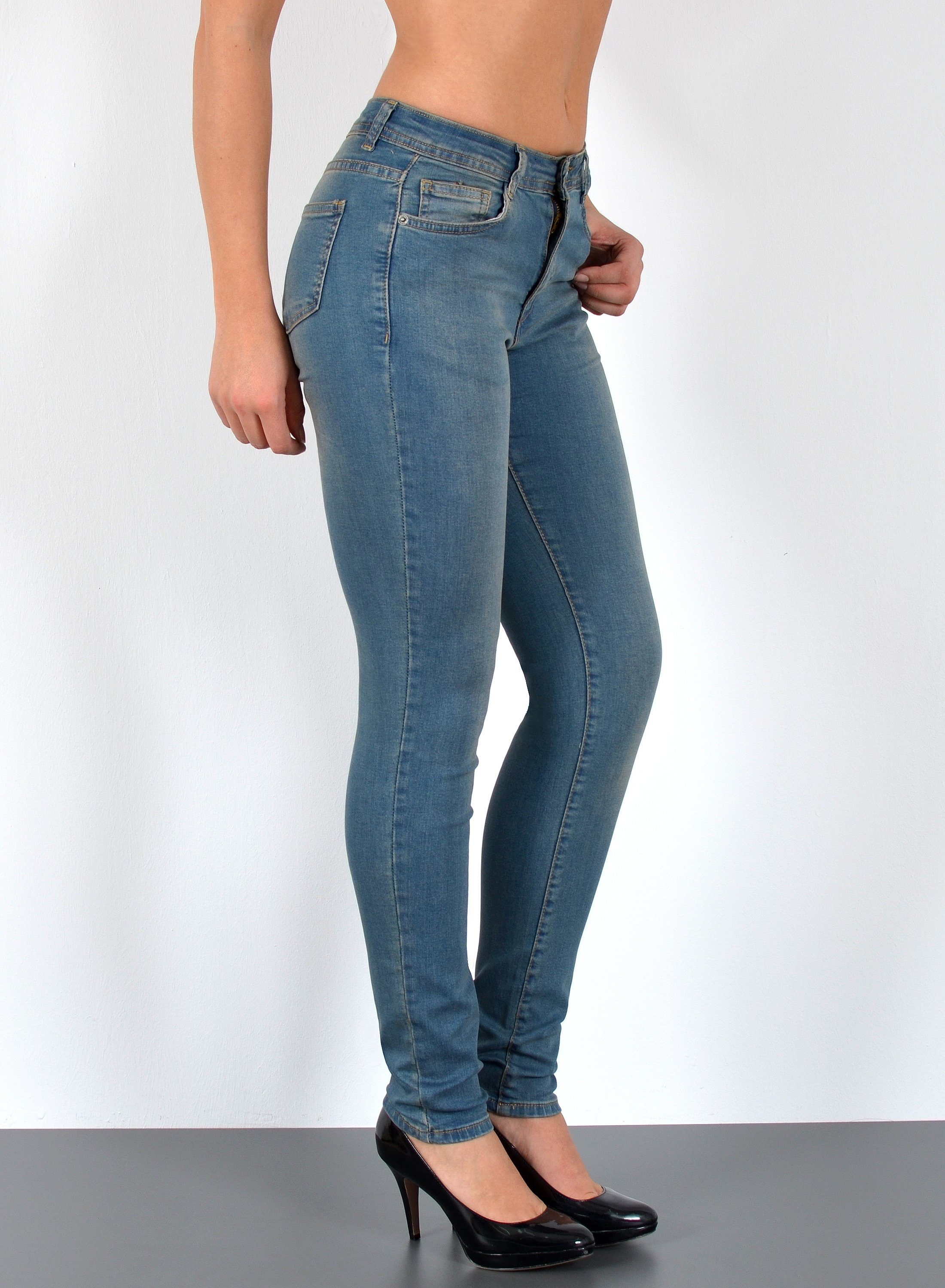ESRA Skinny-fit-Jeans S800 Damen Jeanshose Skinny Leg High Waist Jeans Stre günstig online kaufen