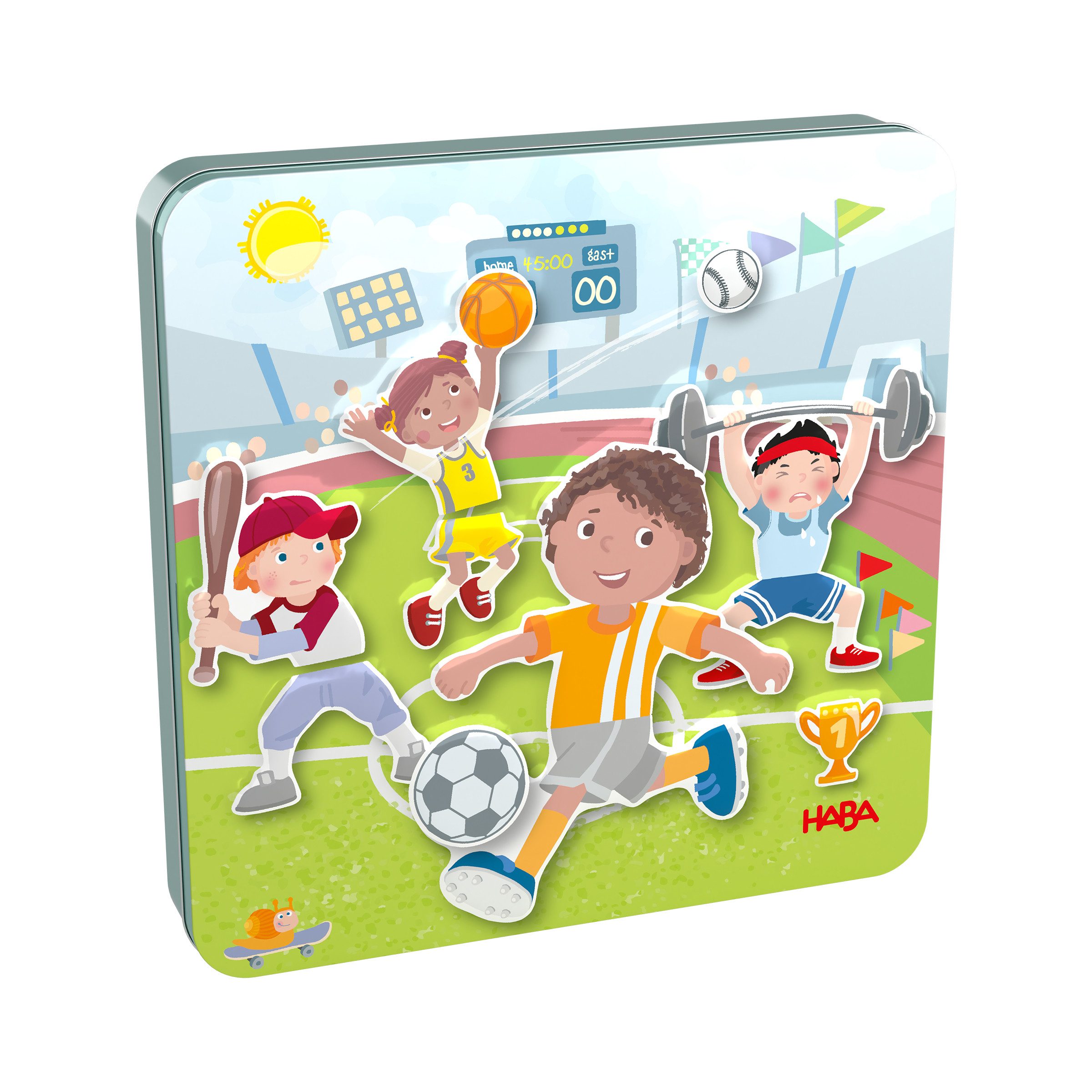 Haba Spiel Magnetspiel-Box Sportarten, Kinderspiel