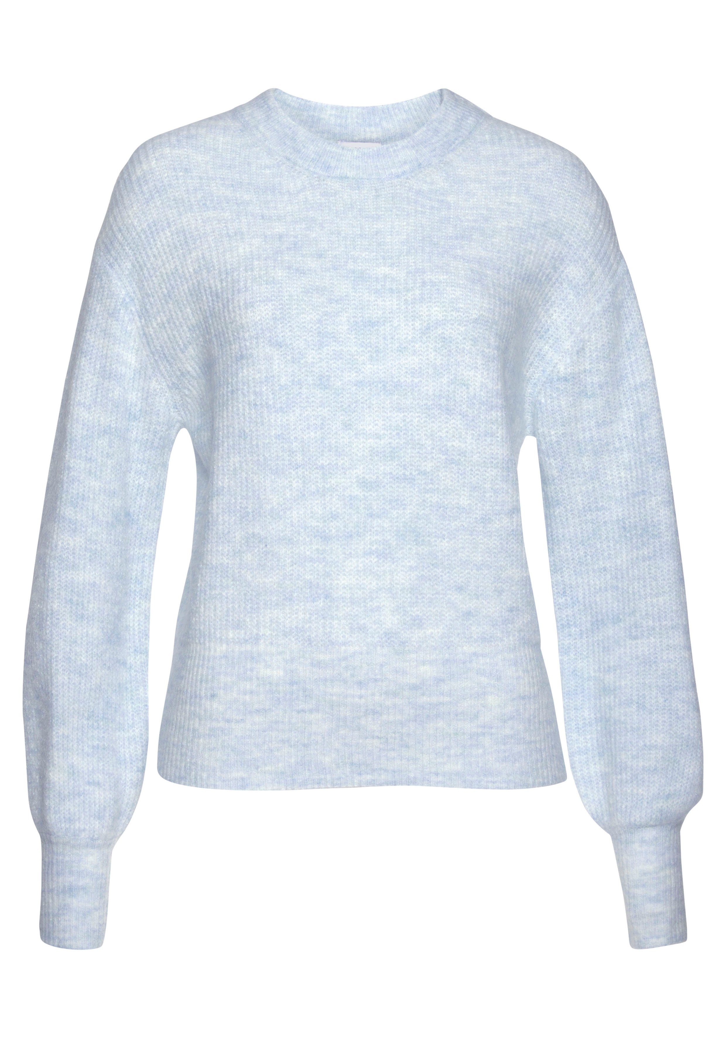 LASCANA Strickpullover in Melange-Optik