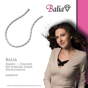 Balia Collier Balia Halskette für Damen matt-glanz (Collier), Damen Colliers, Halsketten Design 925 Sterling Silber, Farbe: silber