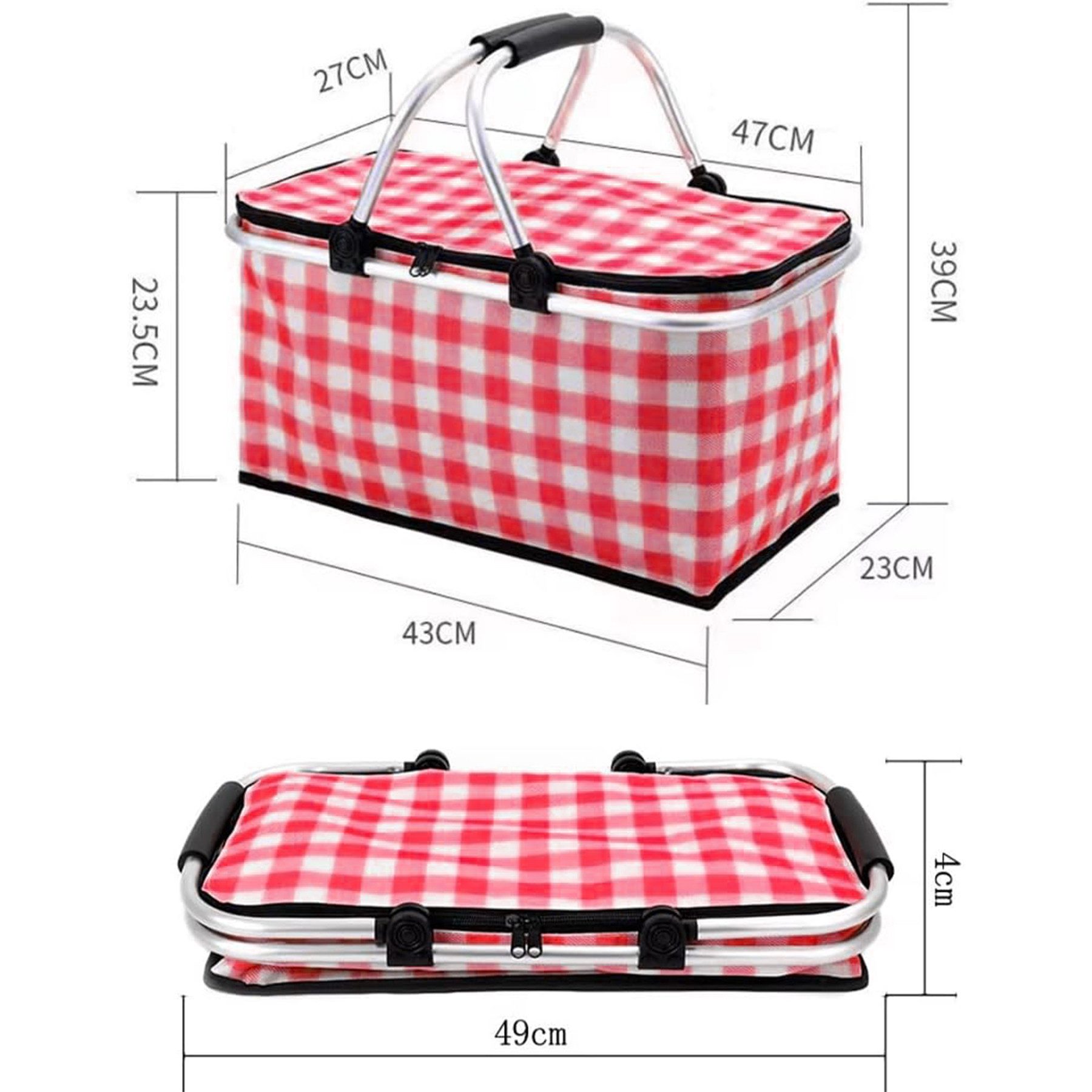 Mutig Einkaufskorb Stabiler, faltbare Einkaufstasche Picknickkorb günstig online kaufen
