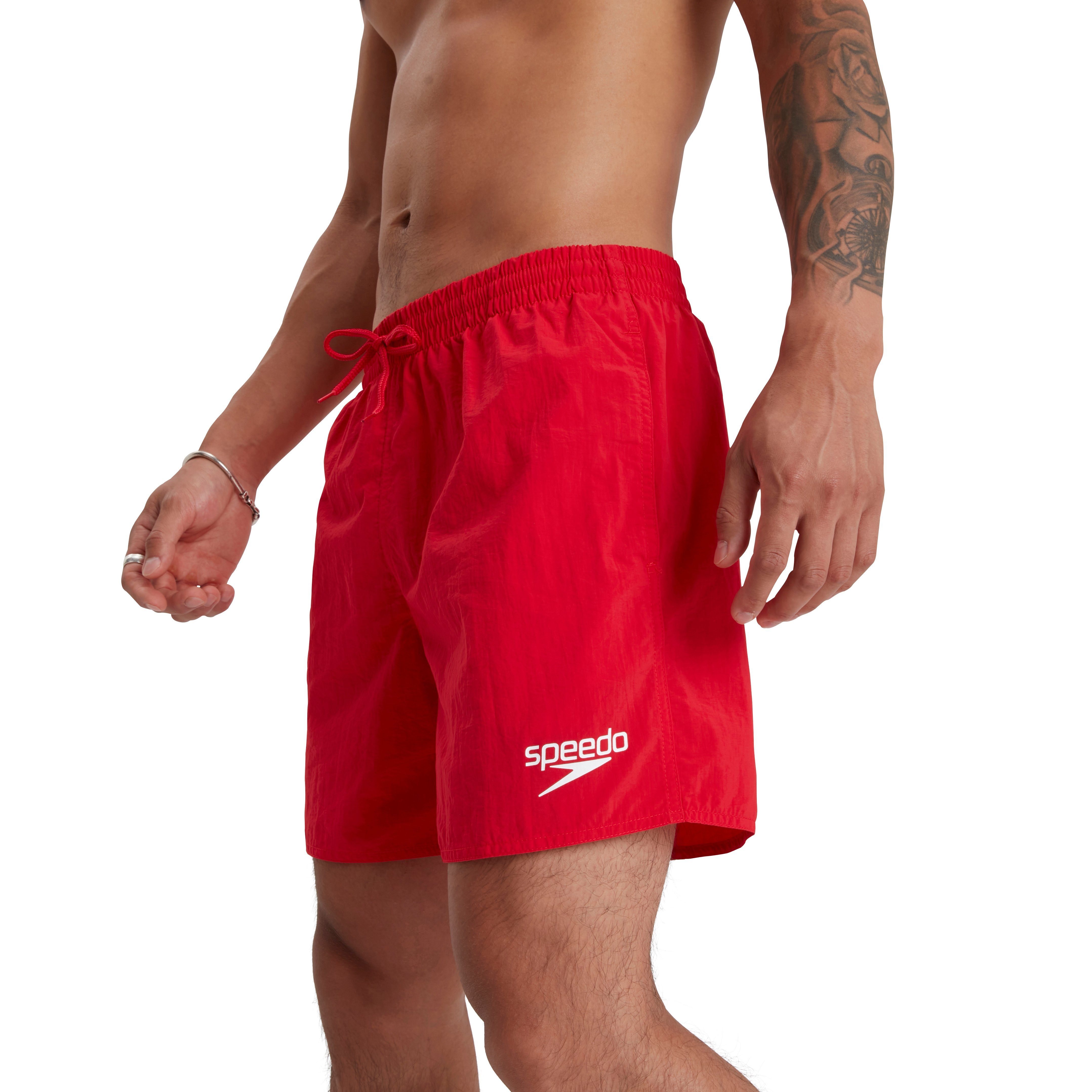 Speedo Badeshorts Mens Essential 16" Watershort mit seitlichem Taschenentwässerungssystem, aus leichtem Nylongewebe