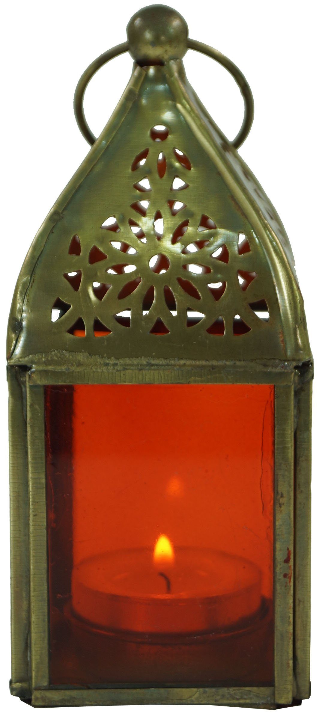 Guru-Shop Laterne Glaslaterne, Windlicht, Teelichthalter aus..