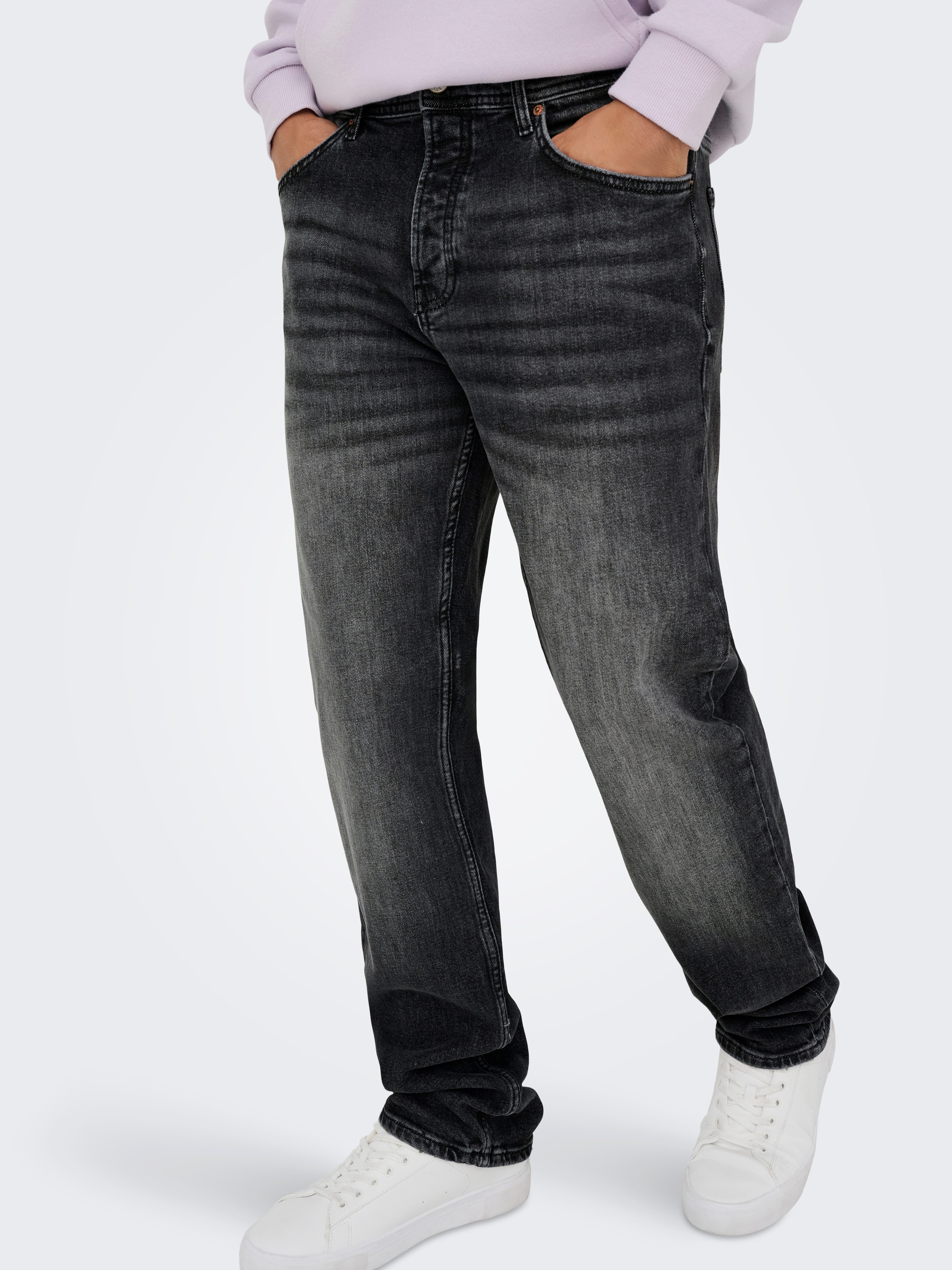 ONLY & SONS Straight-Jeans ONSEDGE PERFORMANCE LB 3816 DOT DNM NOOS Baumwollmischung, straight fit